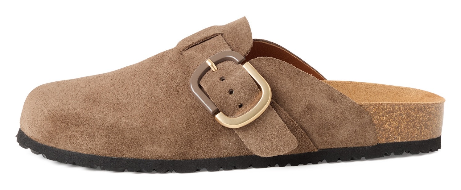 Tamaris Clog  , Hausschuh, Schupfschuh, Bequemschuh mit verstellbarer Schnalle