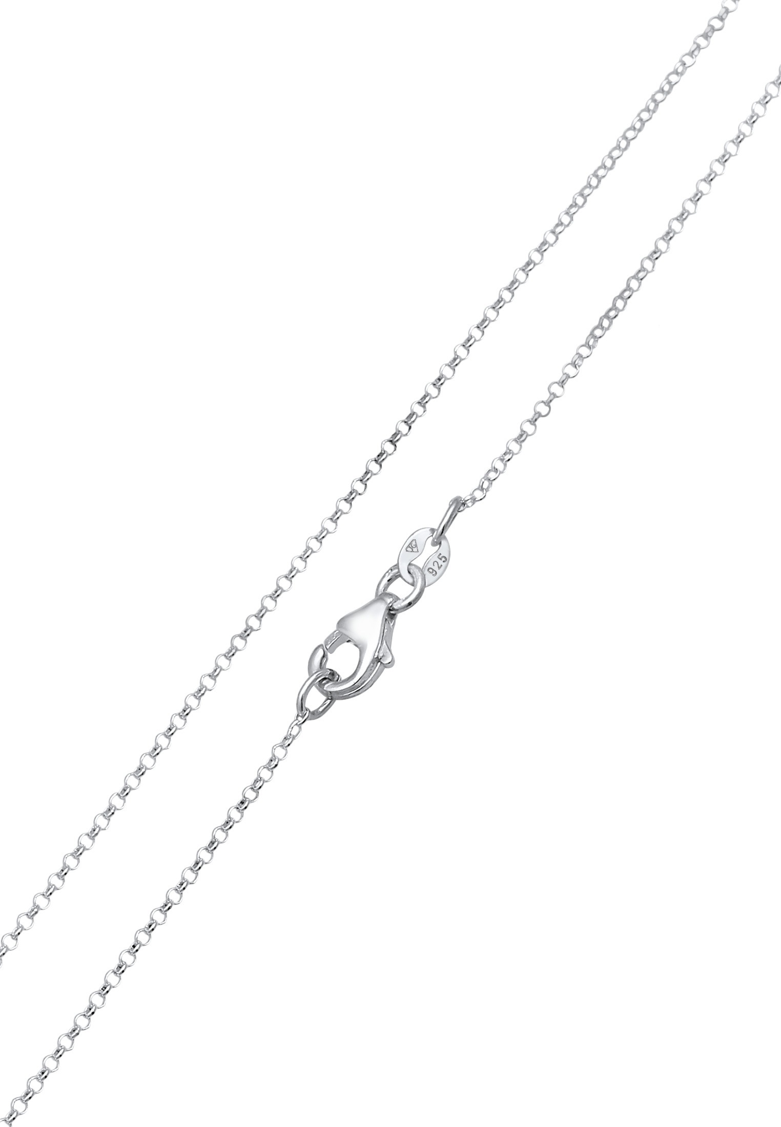 Elli Kette mit Anhänger »Halskette Feder Symbol Tricolor 925 Silber«