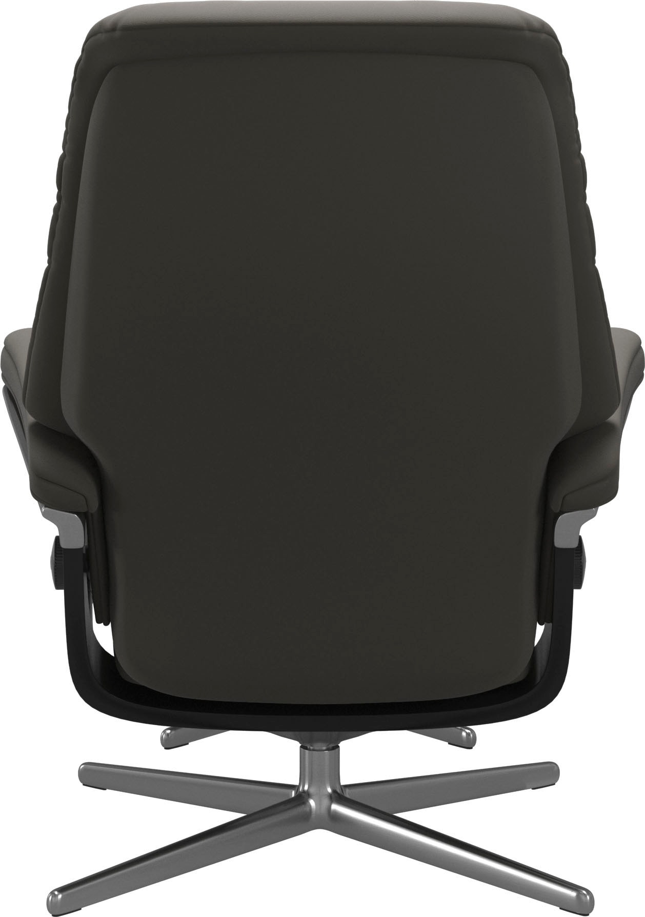 Stressless® Relaxsessel »Sunrise«, (Set, Relaxsessel mit Hocker), mit Hocker, mit Cross Base, Größe S, M & L, Holzakzent Schwarz