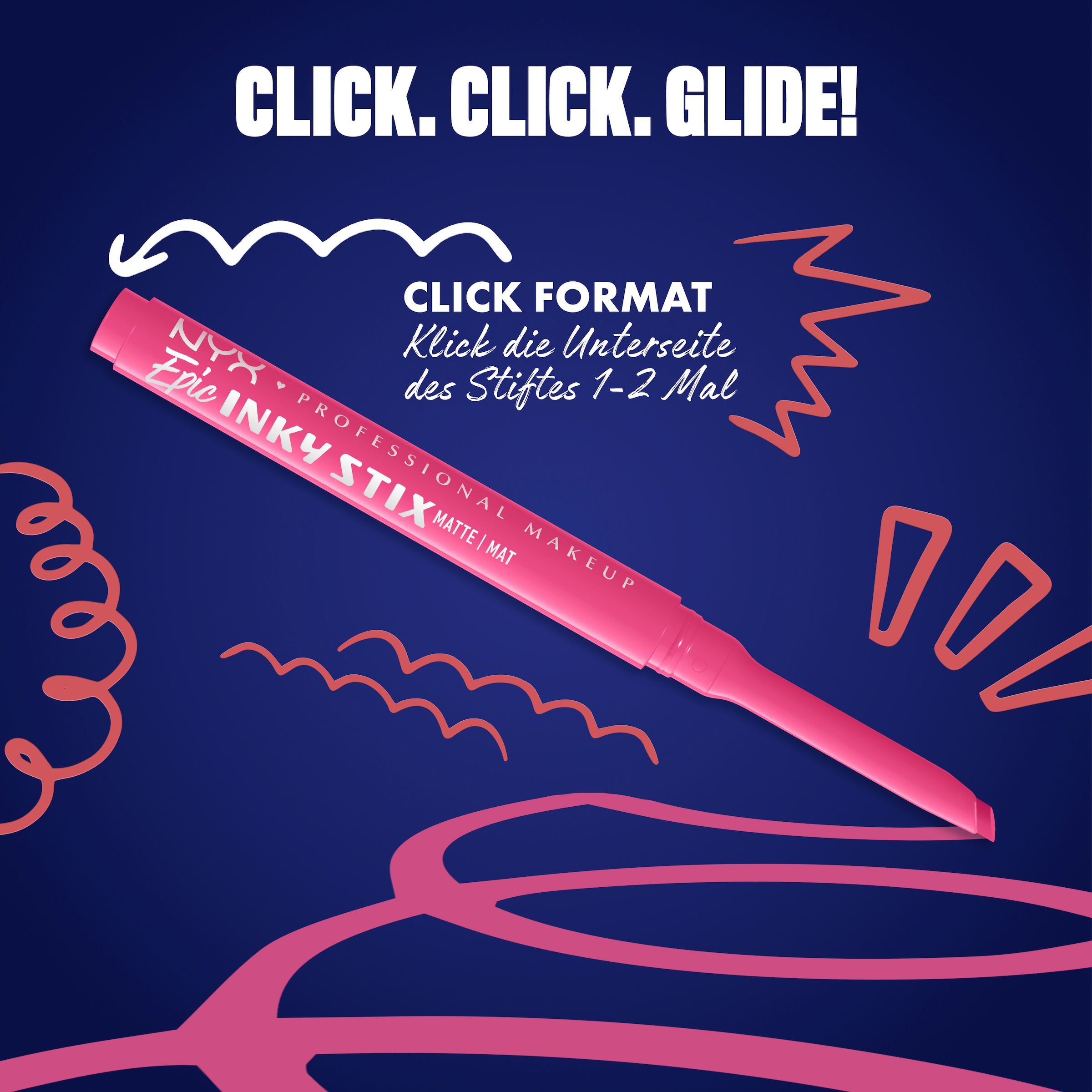 NYX PROFESSIONAL MAKEUP Eyeliner »EPIC INKY STIX CREAM GEL EYELINER« ideal für definierte Lidstriche und vielfältige, ausdrucksstarke Looks