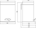 Emco Mülleimer »System2 Abfallbehälter Standmodell oval, edelstahl«