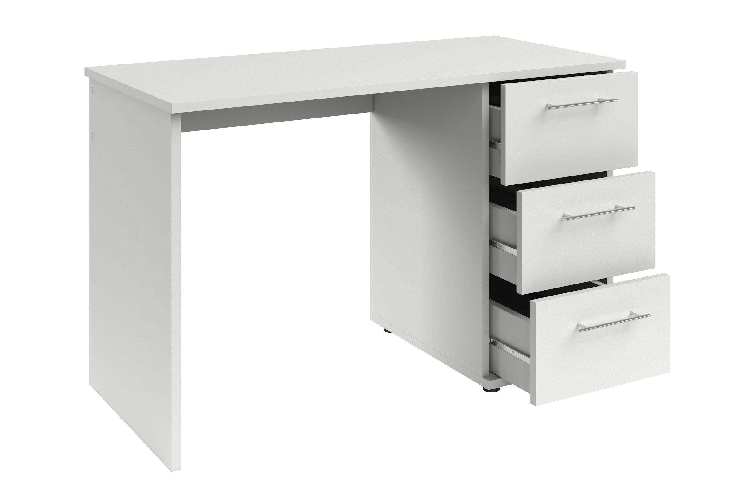 VOGL Möbelfabrik Schreibtisch »Tobi, optional mit Tastaturauszug,« mit 3 Schubkästen, Breite 115 cm, Made in Germany