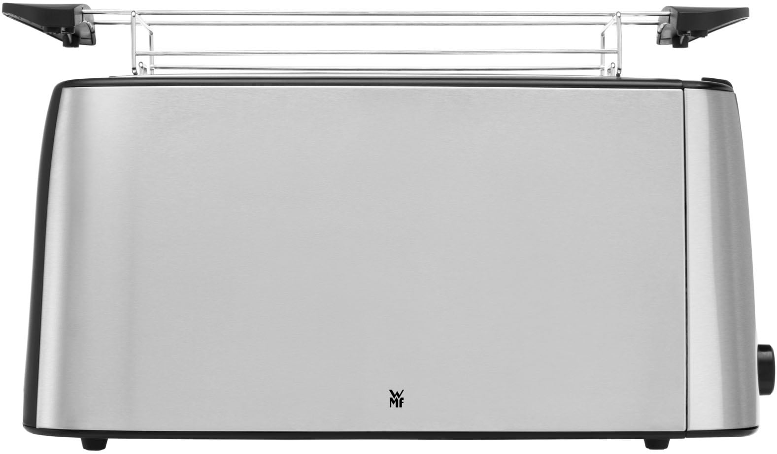 WMF Toaster »Bueno Pro, Doppel-Langschlitz-Toaster, XXL Toast, Brötchenaufsatz«, 2 lange Schlitze, für 4 Scheiben, 1550 W, 6 Bräunungsstufen, Brotzentrierung, Krümelschublade, Cromargan Gehäuse