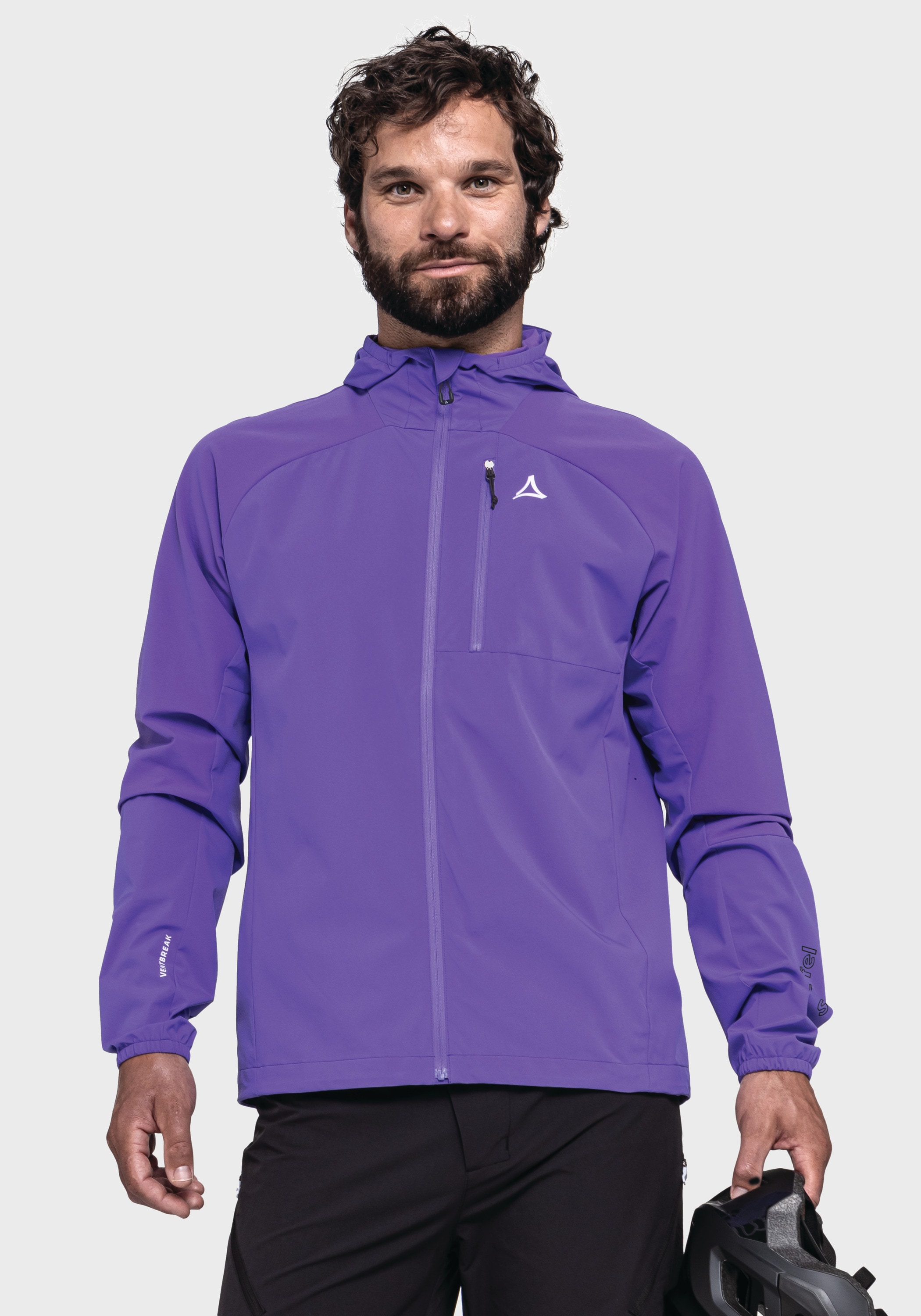Schöffel Outdoorjacke »Bike Hybrid Jk Style Mamry MNS«, mit Kapuze