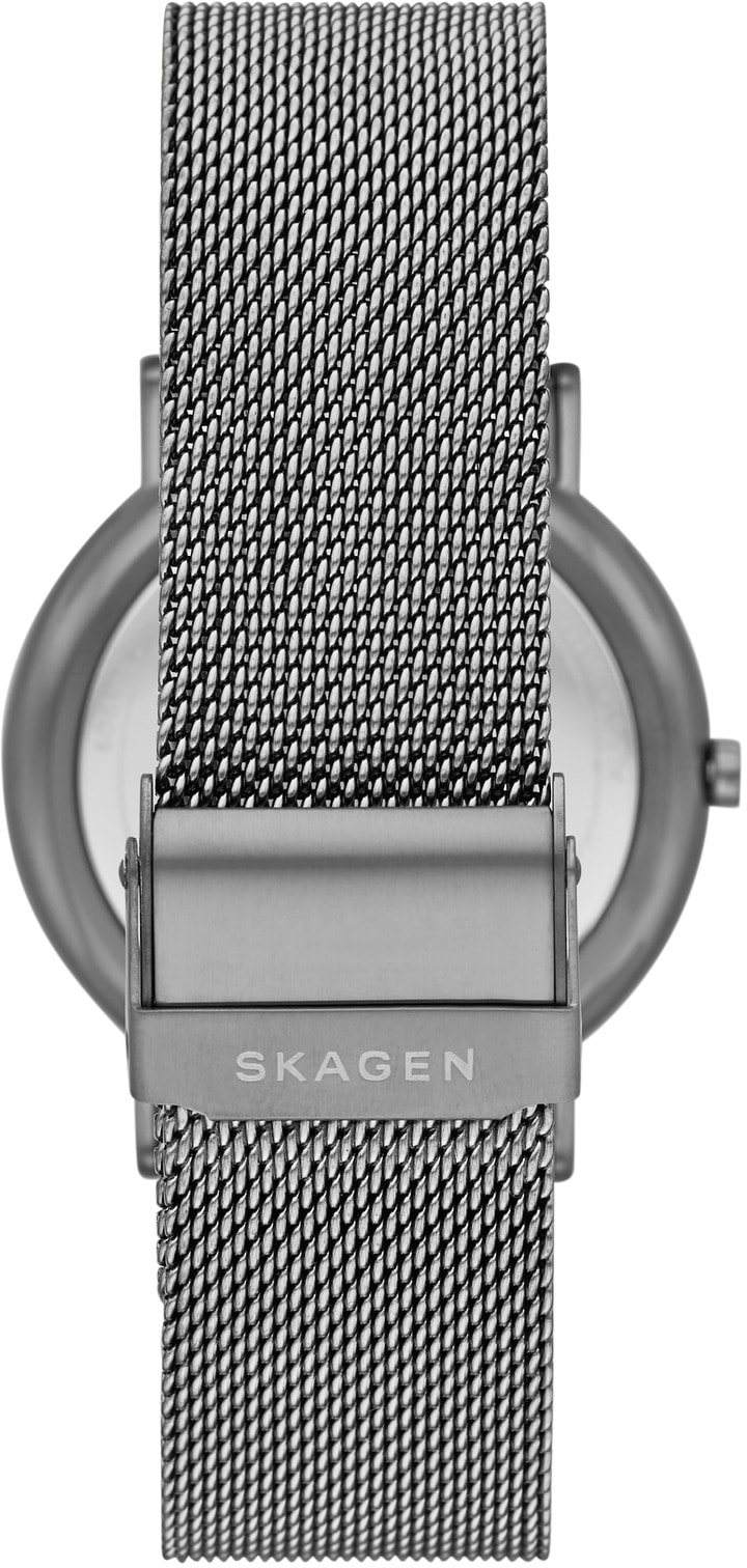 Skagen Quarzuhr »SIGNATUR, SKW6577«, Armbanduhr, Herrenuhr, Damenuhr, analog, Edelstahlarmband