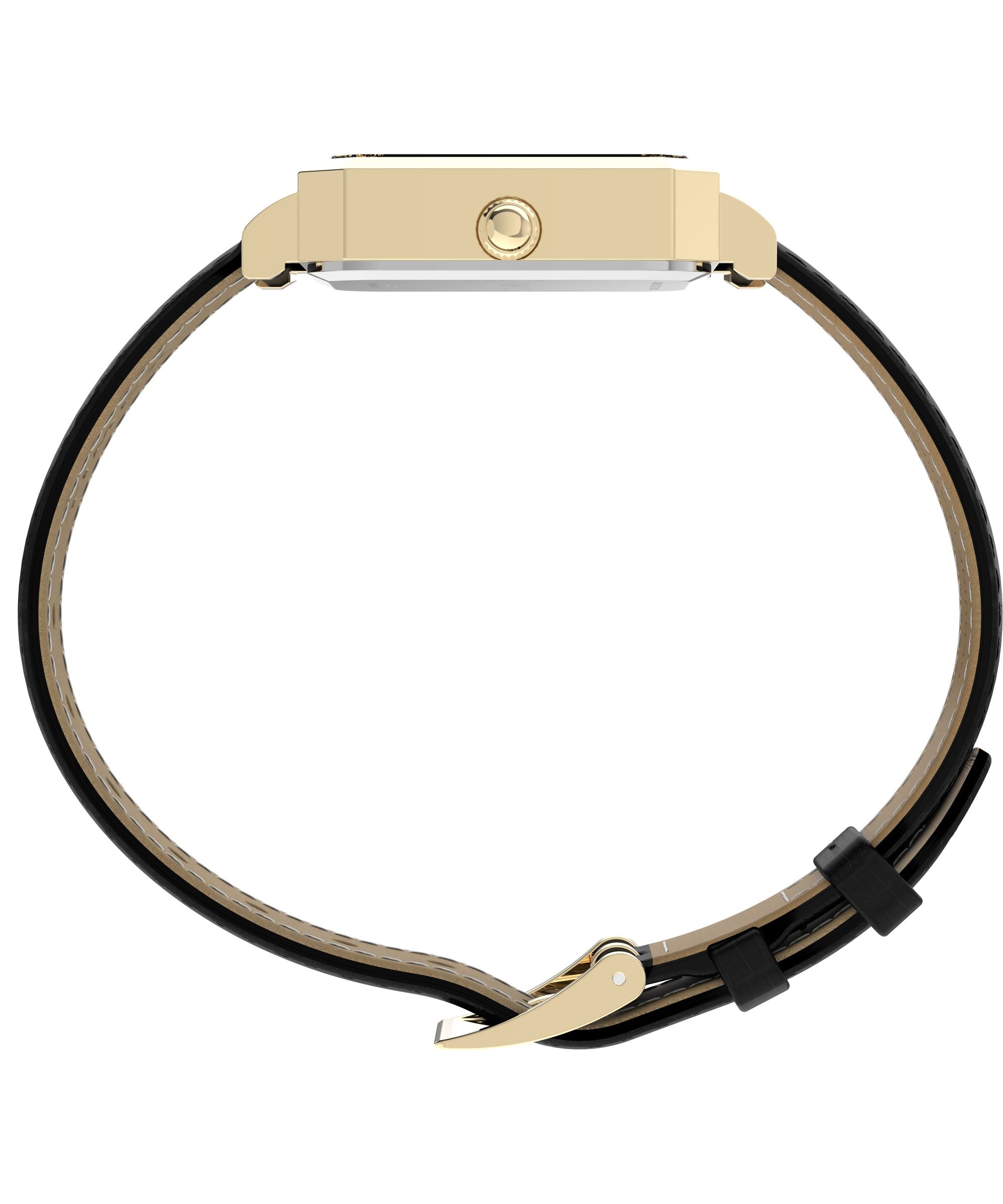 Timex Quarzuhr »Vivienne Trend« Armbanduhr, Damenuhr, Lederarmband, analog