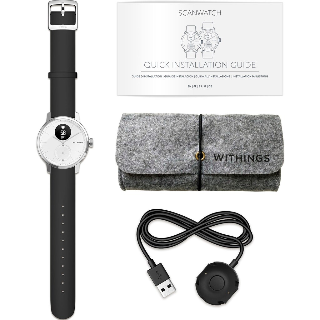 Withings Smartwatch »ScanWatch, 42mm«, (Proprietär)