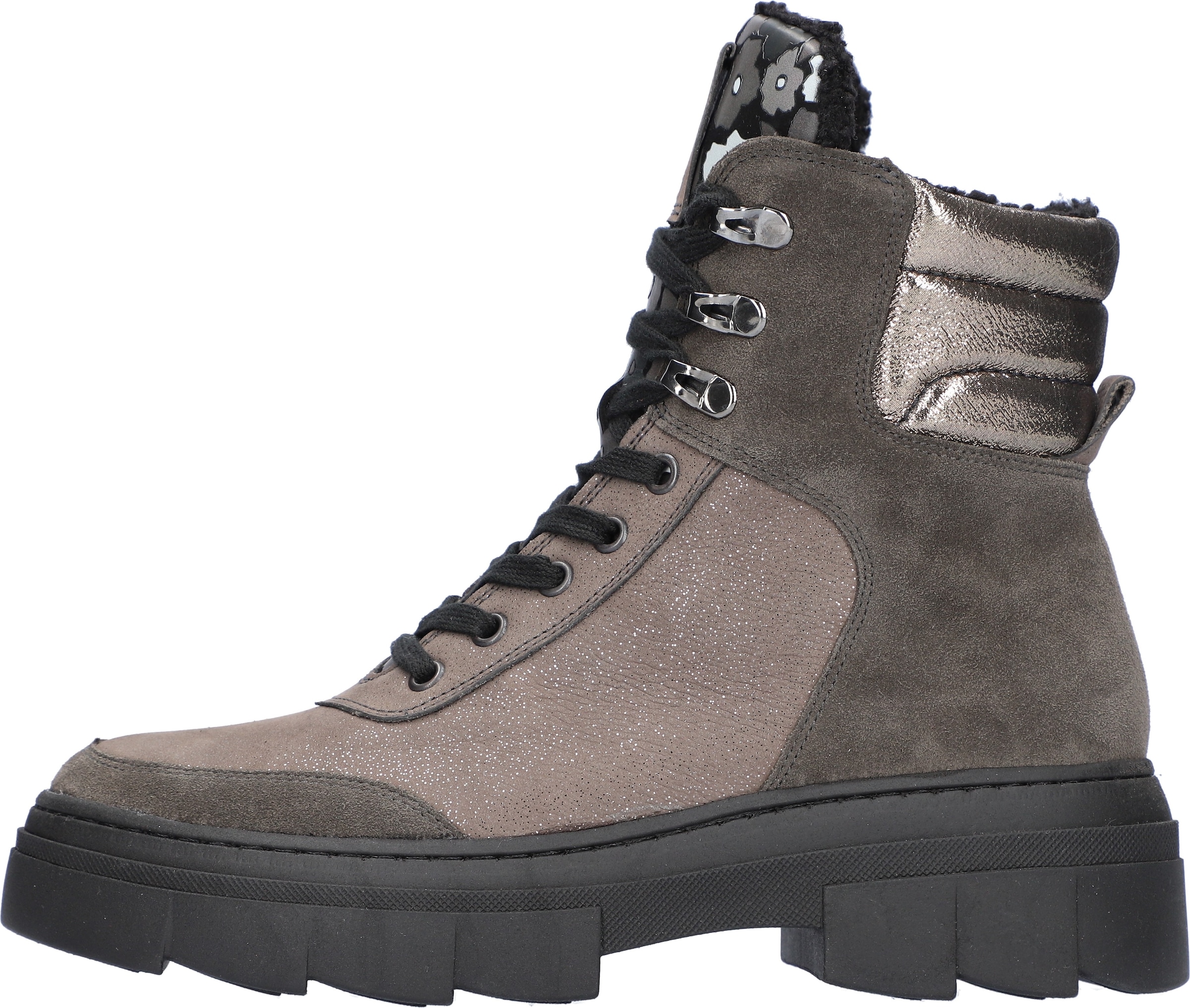 Waldläufer Schnürboots »H-SAIGA«, Schnürstiefelette, Plateauboots in Komfortweite H (= sehr weit)