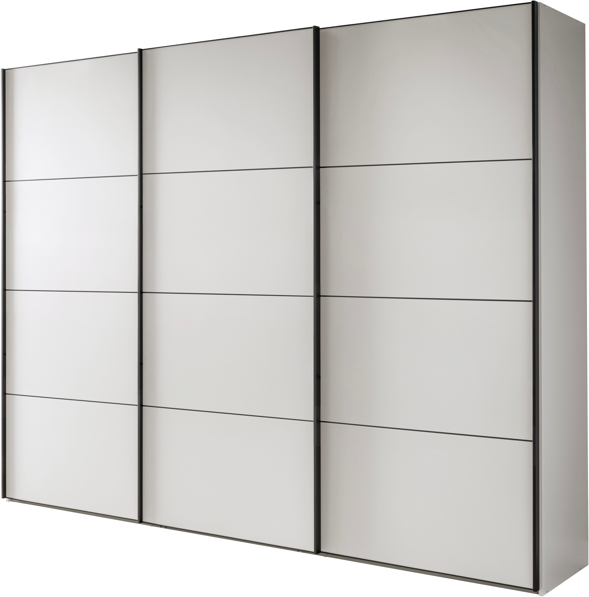 WIEMANN Schwebetürenschrank »Phoenix, Made in Germany, modernes Design, Highlight, Blickfang« Viele Farbkombinationen, in 4 Breiten und in 2 Höhen erhältlich,  maximaler Staurraum, inkl.Einlegeböden, Wäscheböden u. Dämpfer