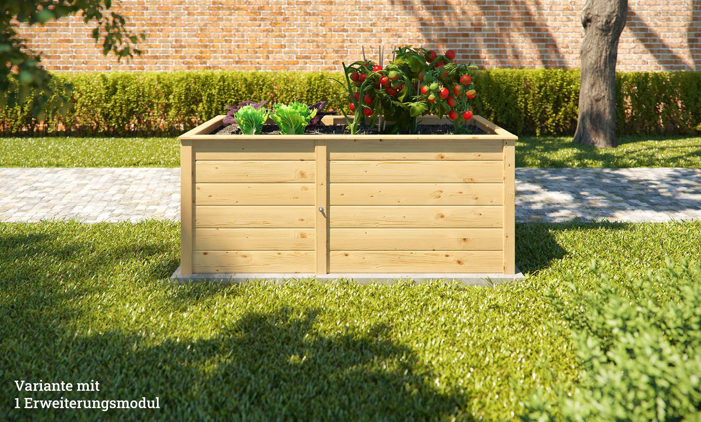 weka Hochbeet »Modular«, Ergänzungssatz, 21 mm, natur, 67 cm