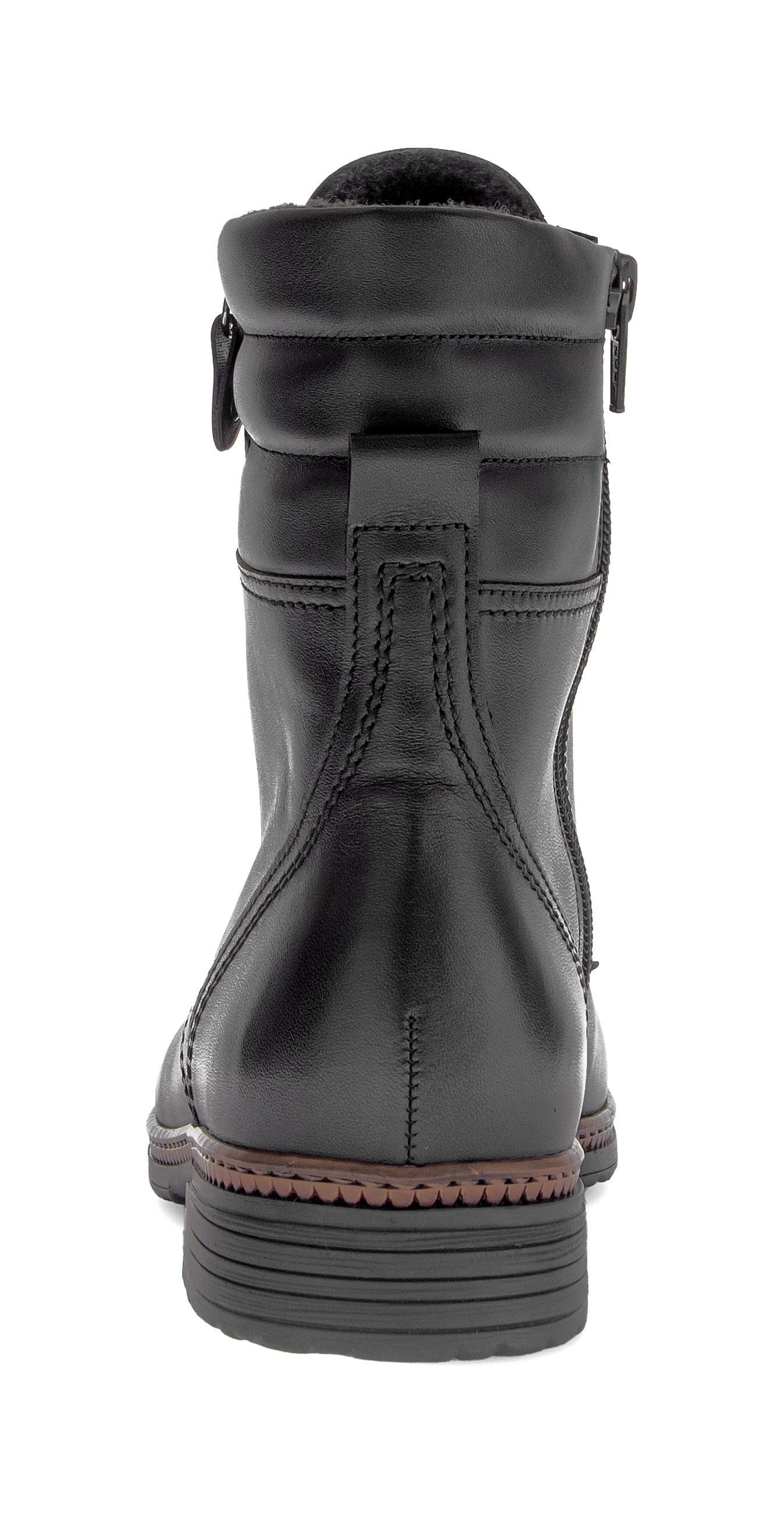 Gabor Schnürstiefelette  , Blockabsatz, Schnürboots mit Zierreißverschluss an der Außenseite