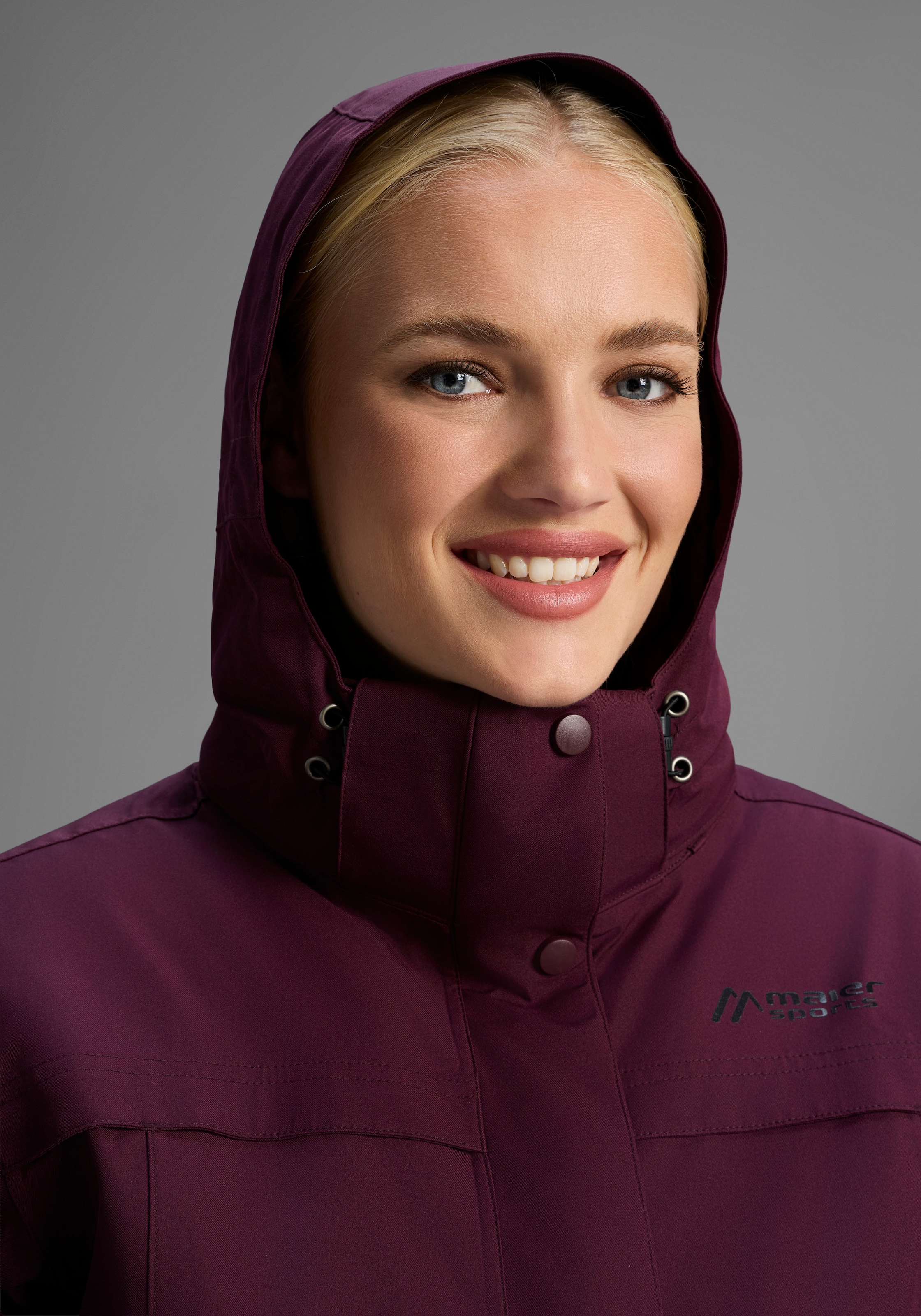 Maier Sports Allwetterjacke »DA-JACKE MTEX EL. LISBON« mit Kapuze