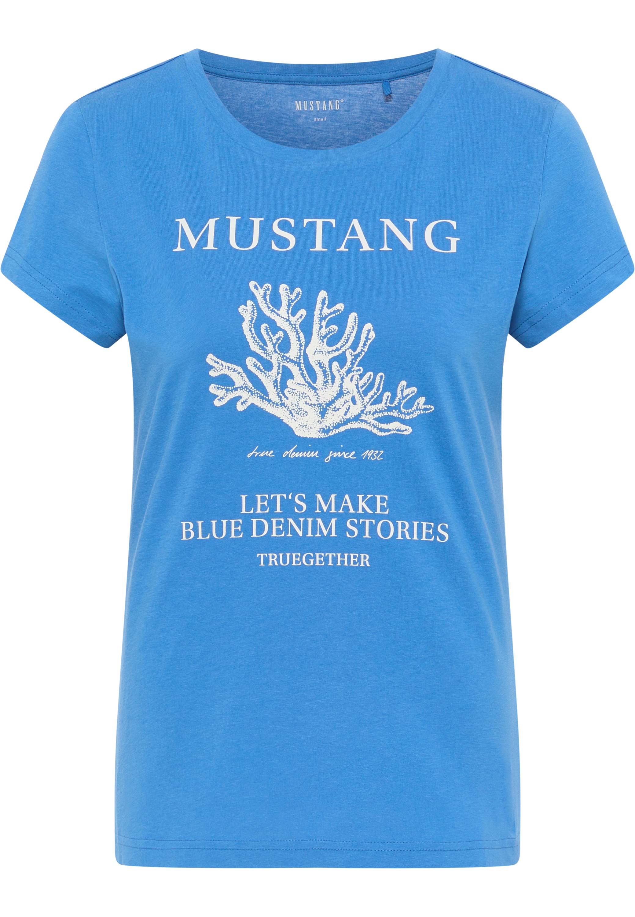 Kurzarmshirt Print-Shirt« ♕ MUSTANG »Mustang bei