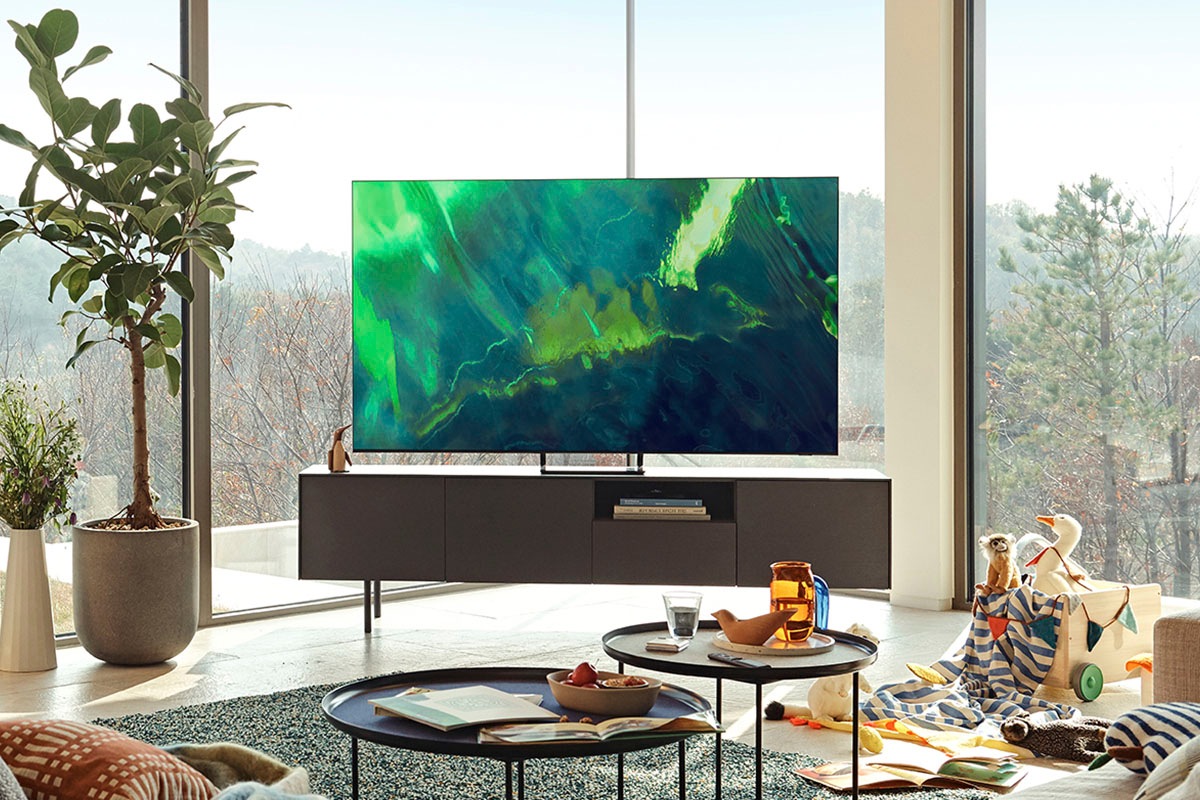 Samsung QLED-Fernseher »GQ55Q70AAT«, 4K Ultra HD, Smart-TV, Quantum HDR,Quantum Prozessor 4K,Dual LED,100% Farbvolumen