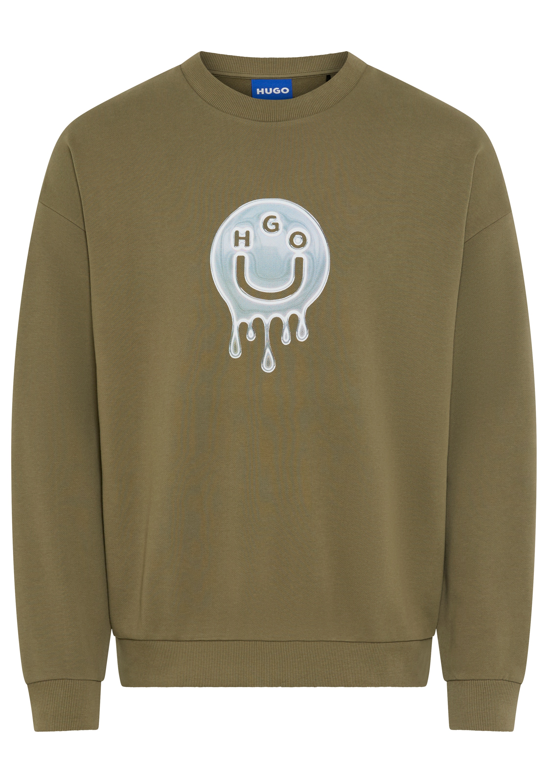 HUGO Blue Sweatshirt »Newirex« Rundhalsausschnitt, regular fit, Logodruck