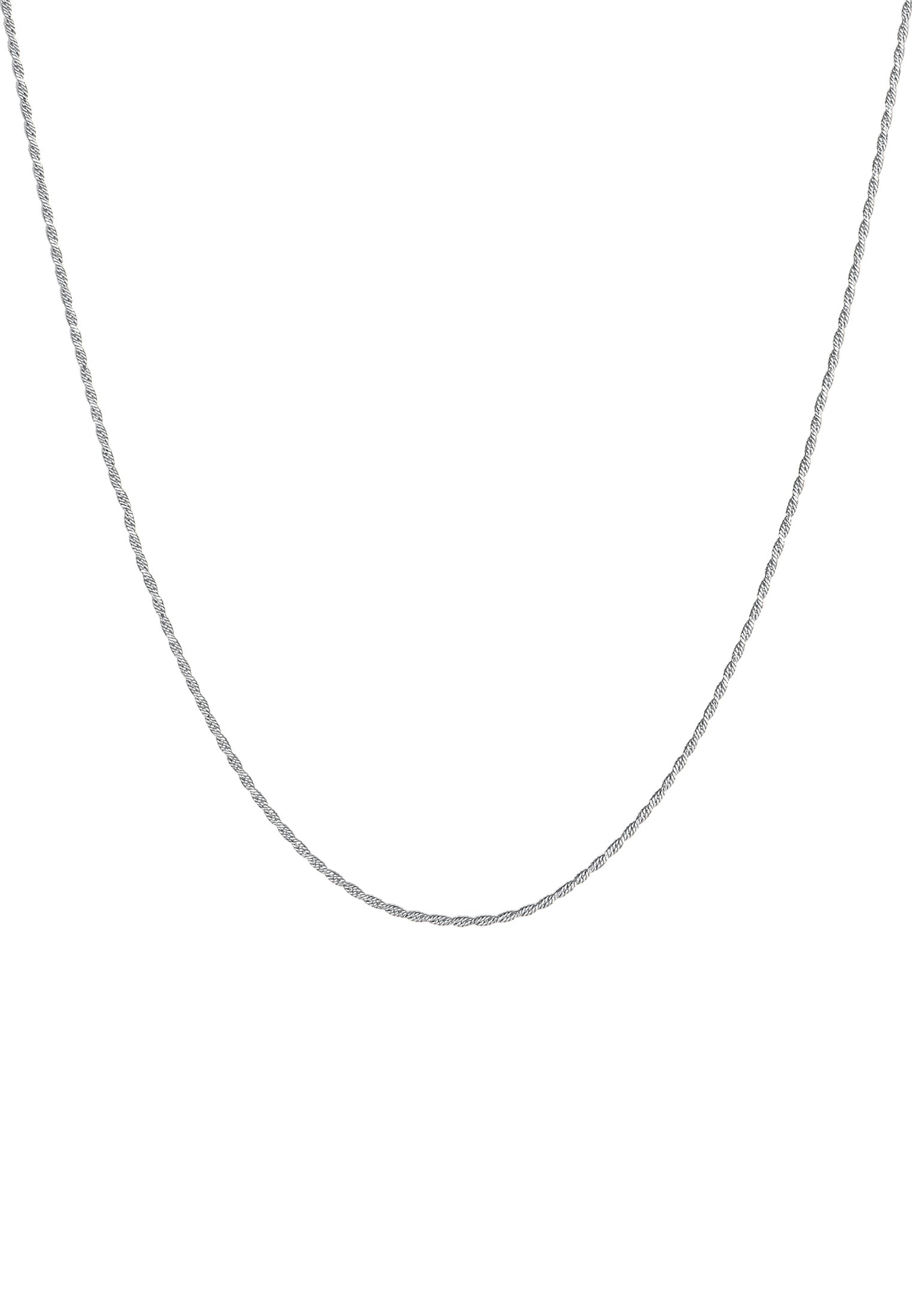 Elli Kette ohne Anhänger »Halskette Basic Kordelkette Gedreht Twist Fein 925 Silber«