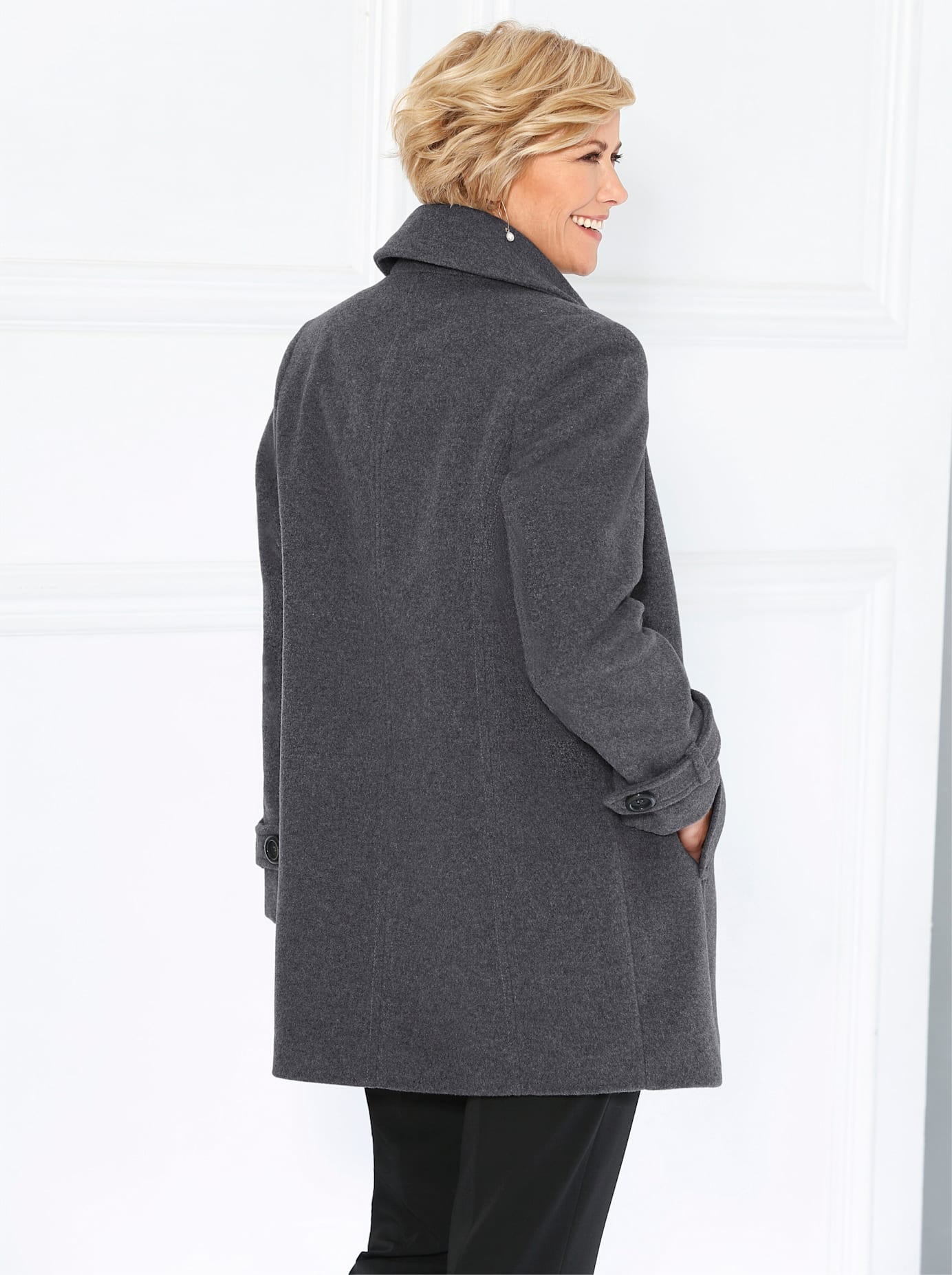 Classic Wolljacke, ohne Kapuze