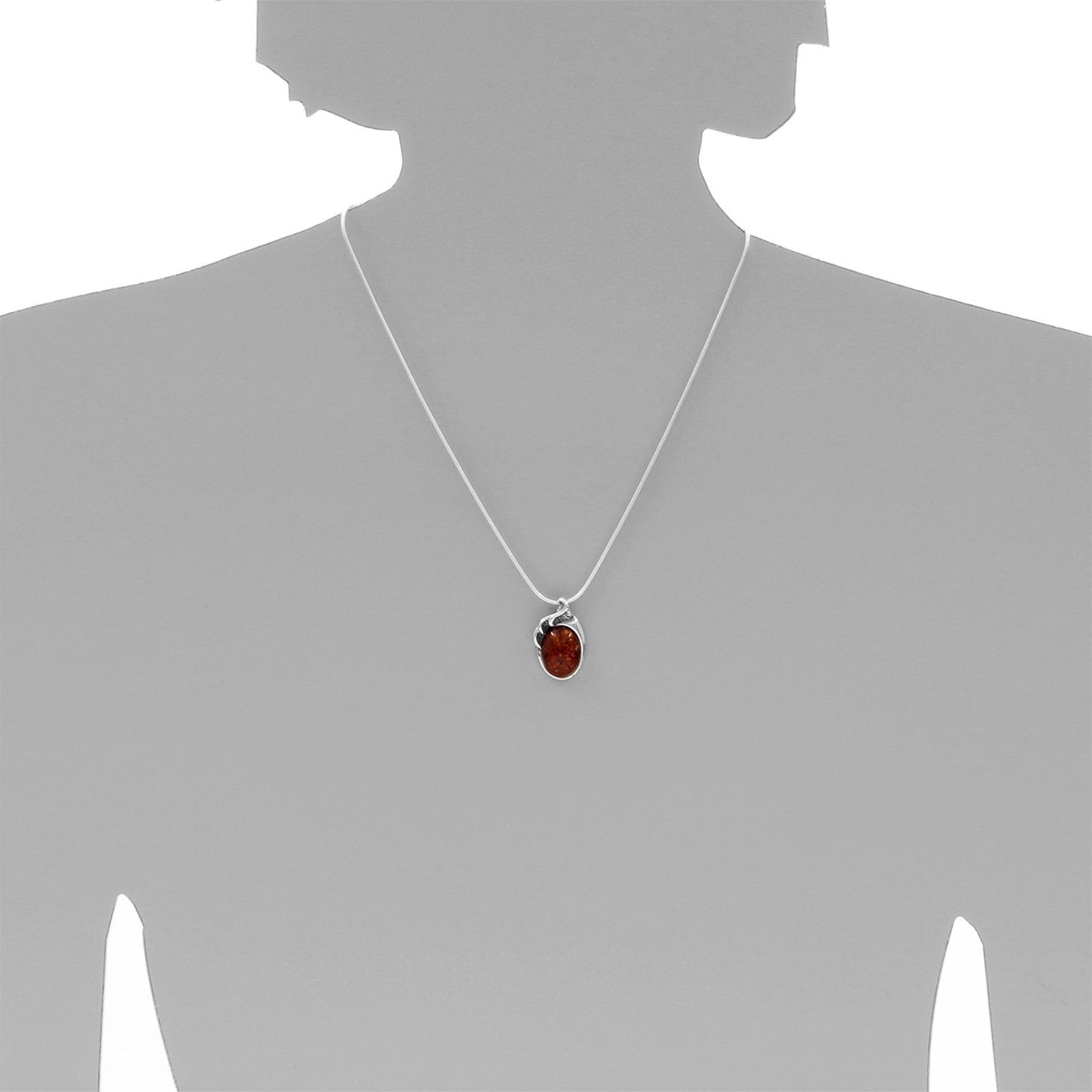 OSTSEE-SCHMUCK Kette mit Anhänger »- Gleiter-Marlen - Silber 925/000 - Bernstein«