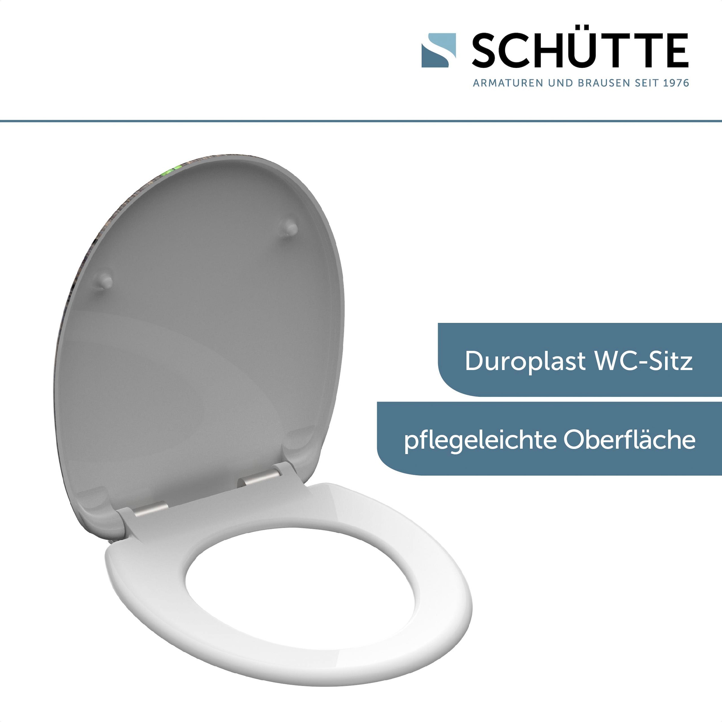 Schütte WC-Sitz »Gingko & Wood«, Duroplast,mit Absenkautomatik