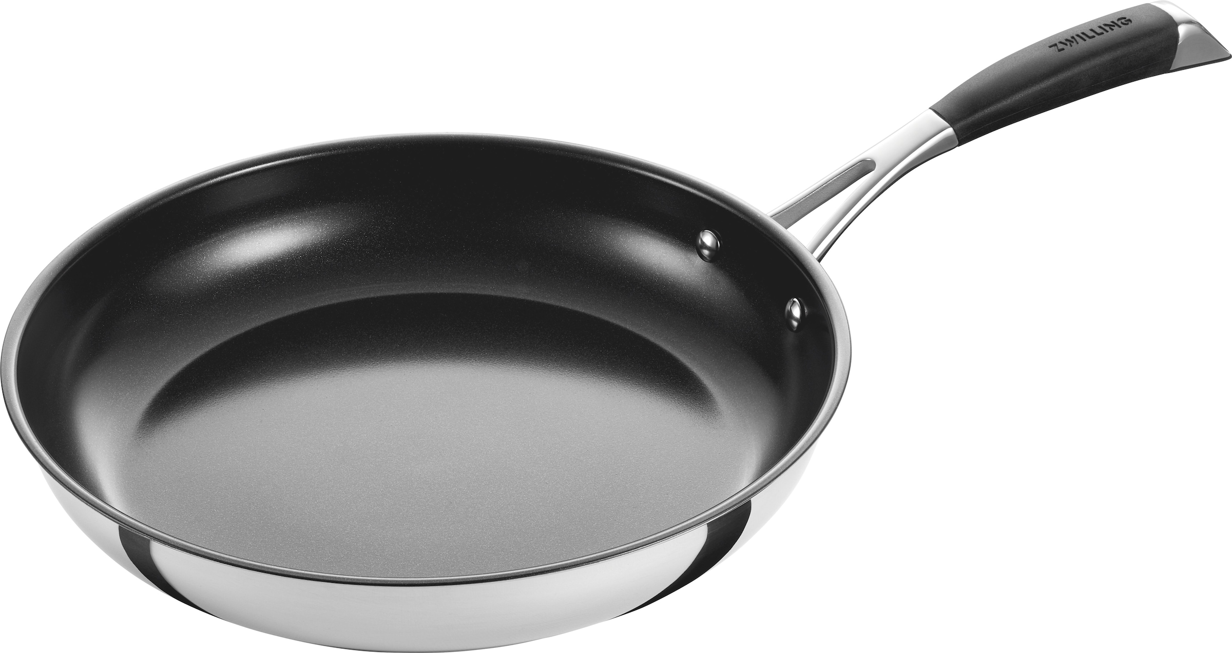 Zwilling Pfannen-Set »Core« Edelstahl 18/10 Set, 3 tlg. Keramik-Antihaftbeschichtung, Edelstahl, Stay-Cool-Griff, Induktion