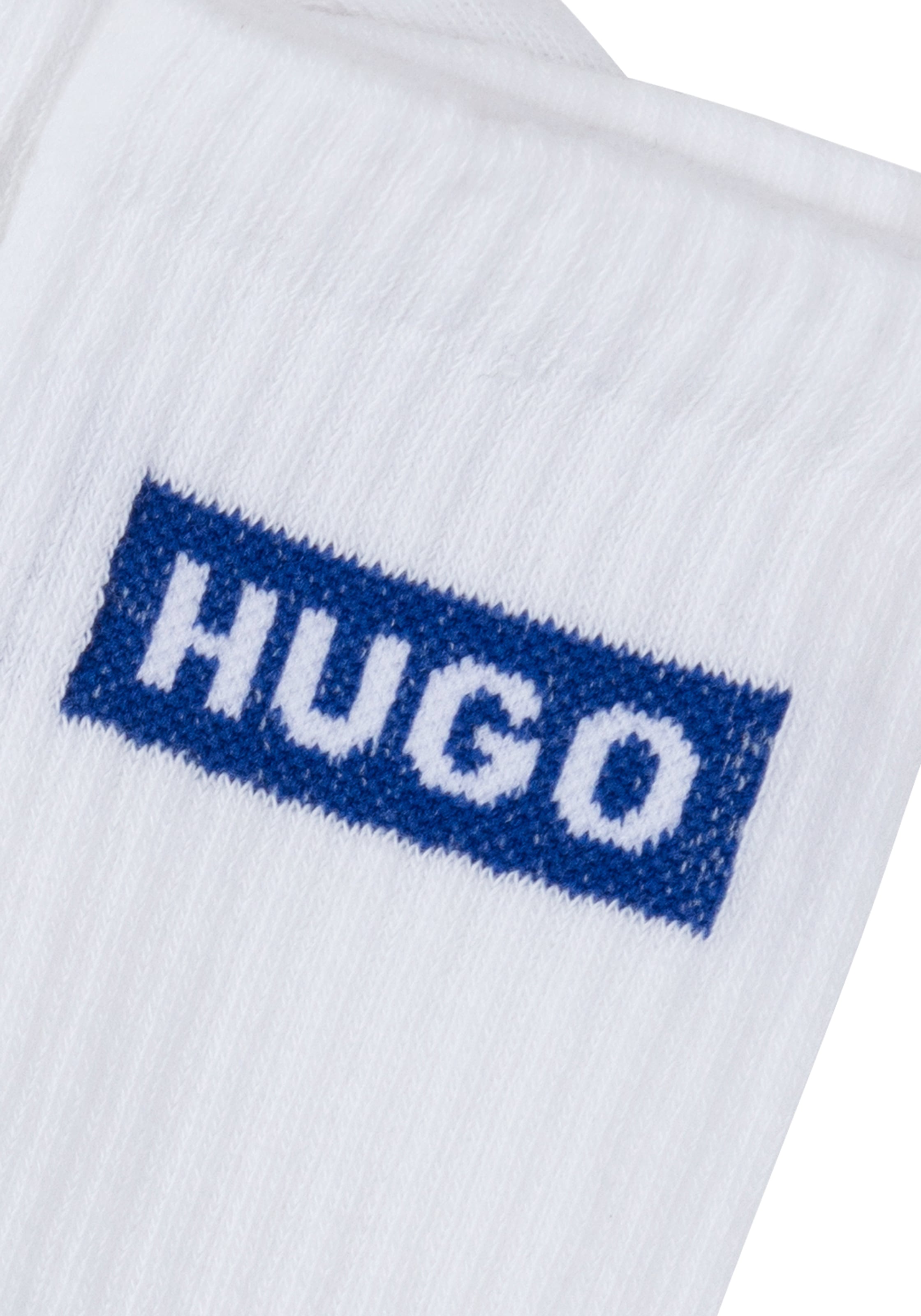 HUGO Blue Freizeitsocken »3P QS BLUE LOGO CC W«, (3 Paar), mit HUGO-Logoschriftzug