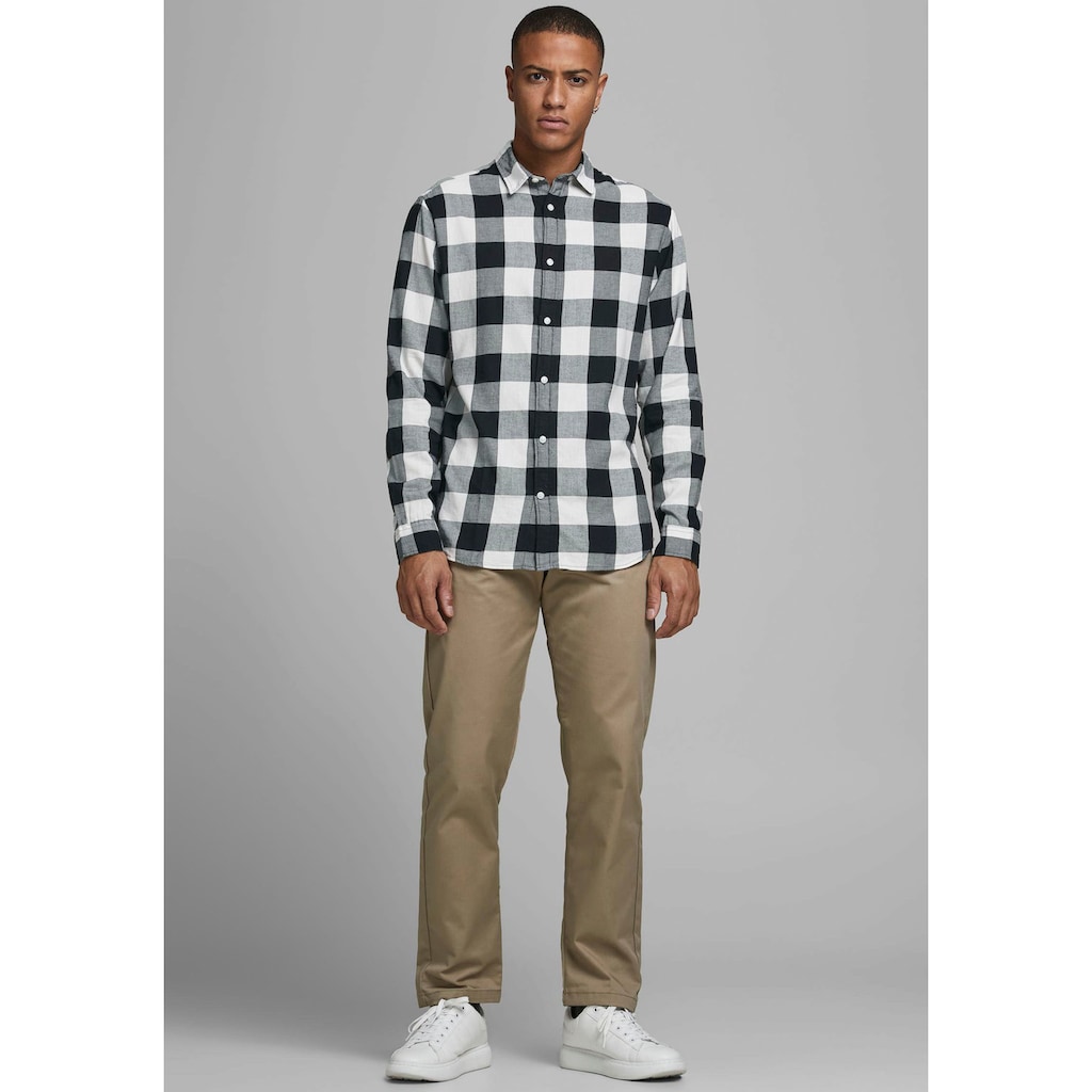 Jack & Jones Karohemd »JJ JJEGINGHAM TWILL SHIRT L/«