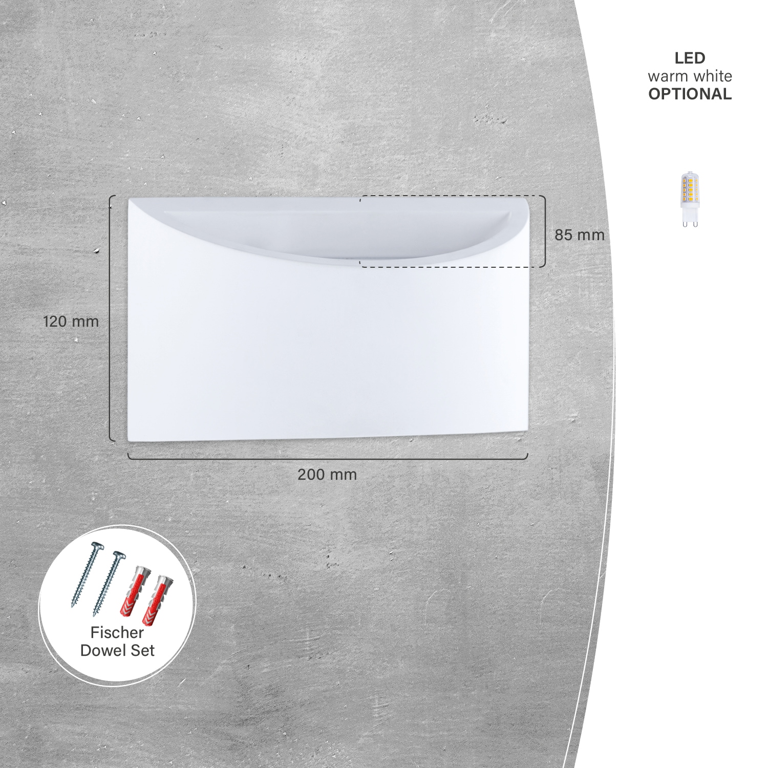 Paco Home Wandleuchte »MARIE« G9 LED Innen Wandlampe Flur Lampe Indirektes Licht Up Down Effekt G9