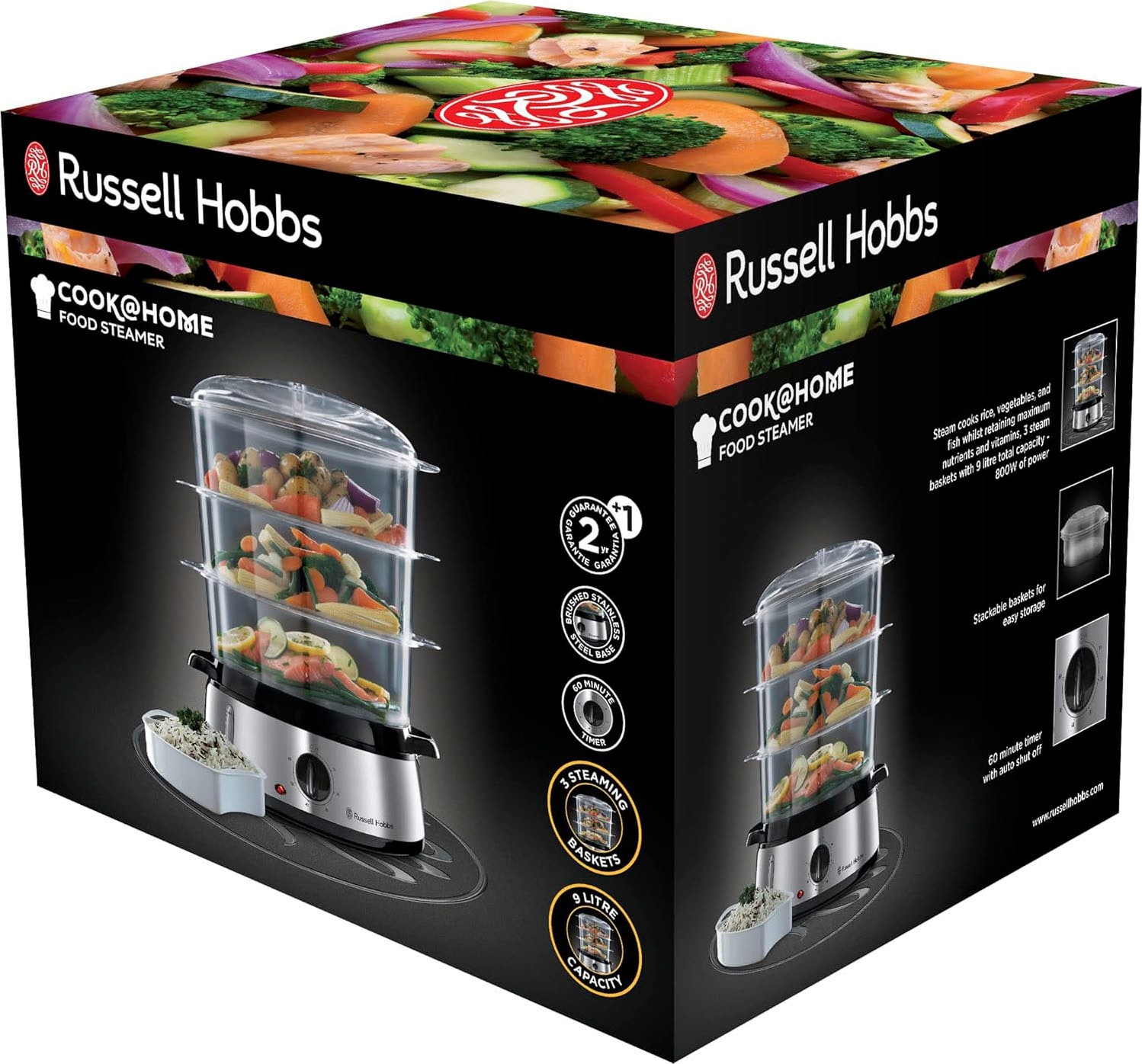 RUSSELL HOBBS Dampfgarer »Cook@Home Dampfgarer (19270-56)«, 800 W