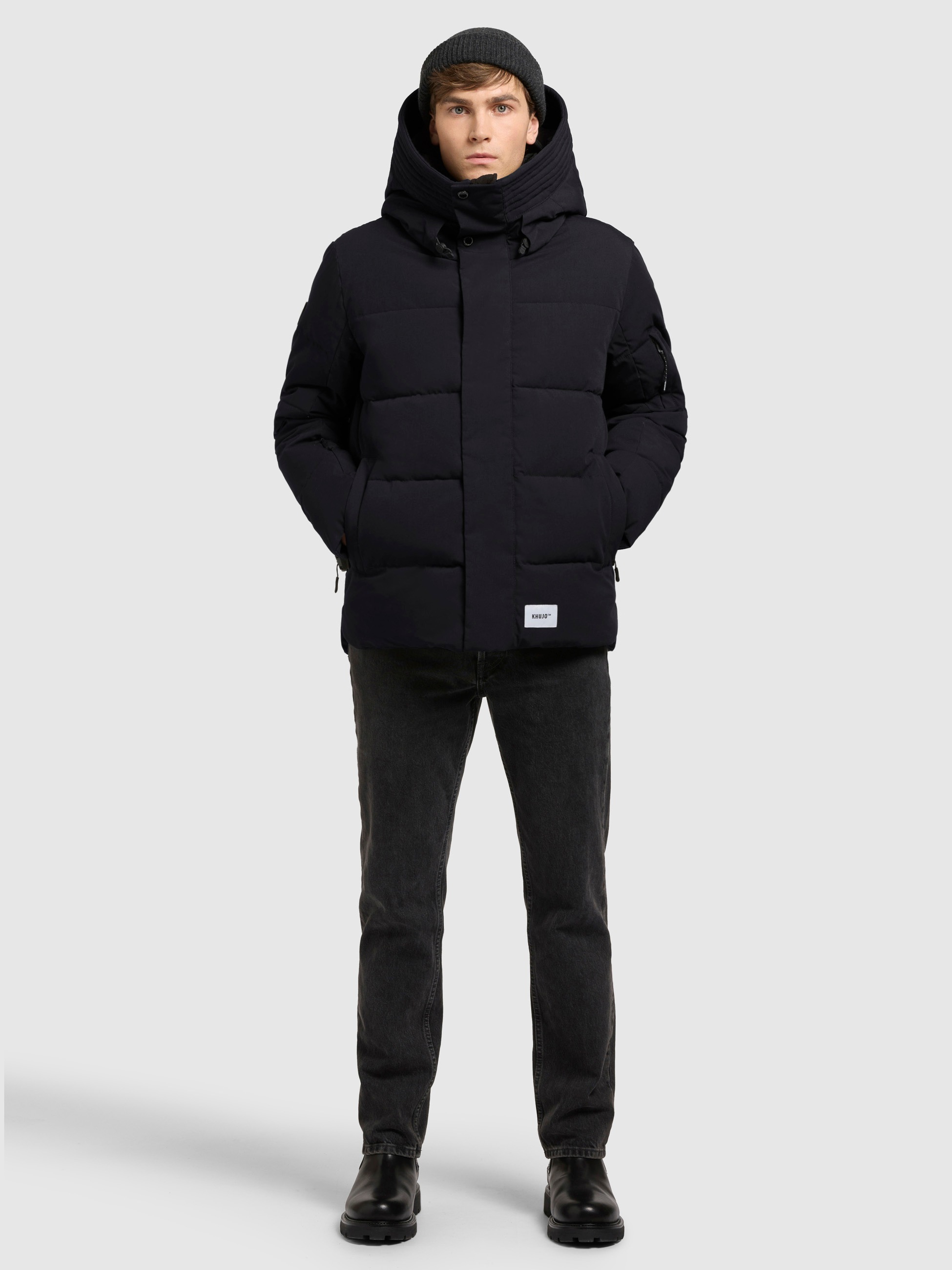 khujo Steppjacke »BARD«, mit Kapuze