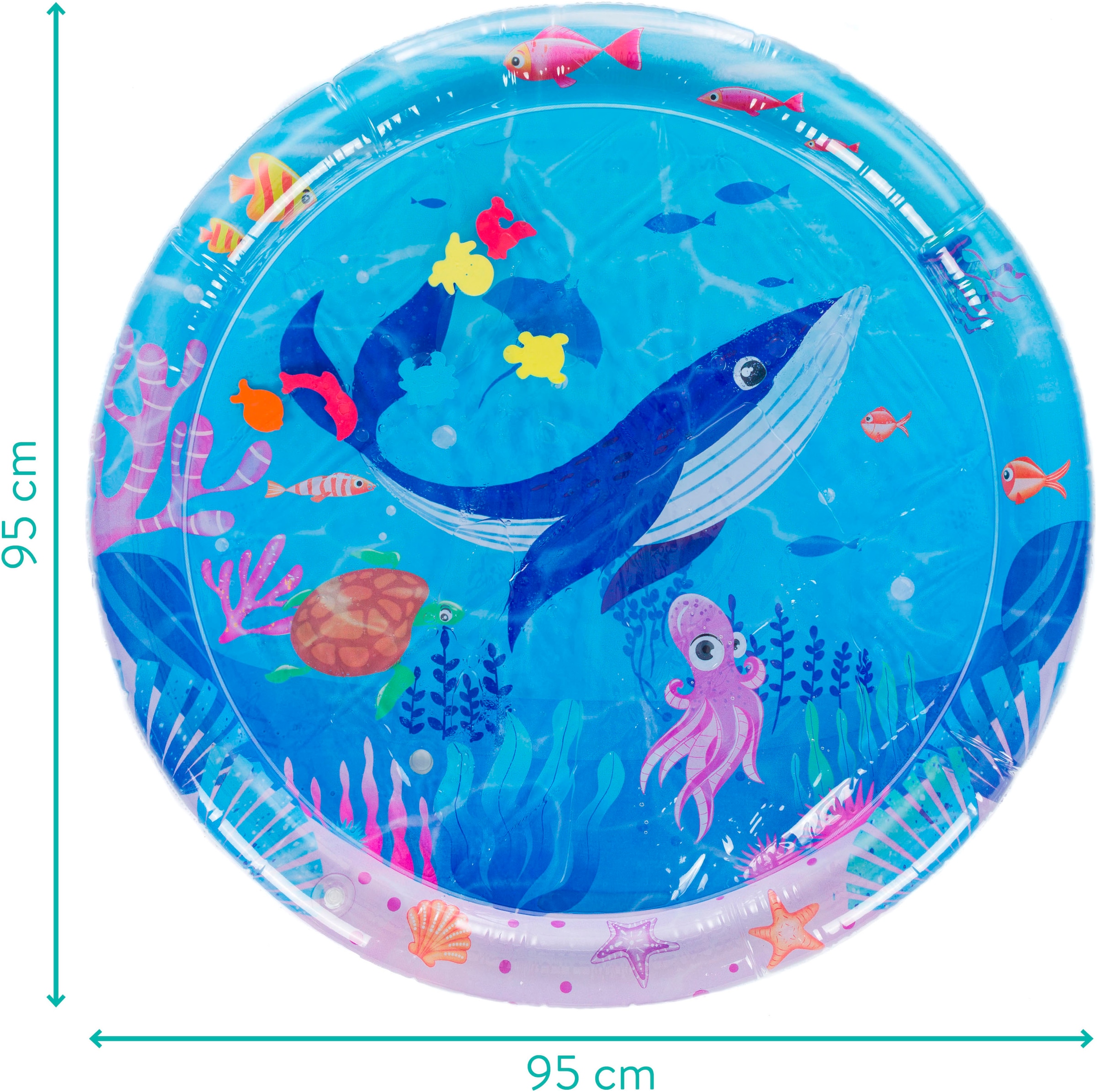 Fillikid Spielmatte »Wasserspielmatte, Ocean rund« teilweise mit Wasser befüllbar