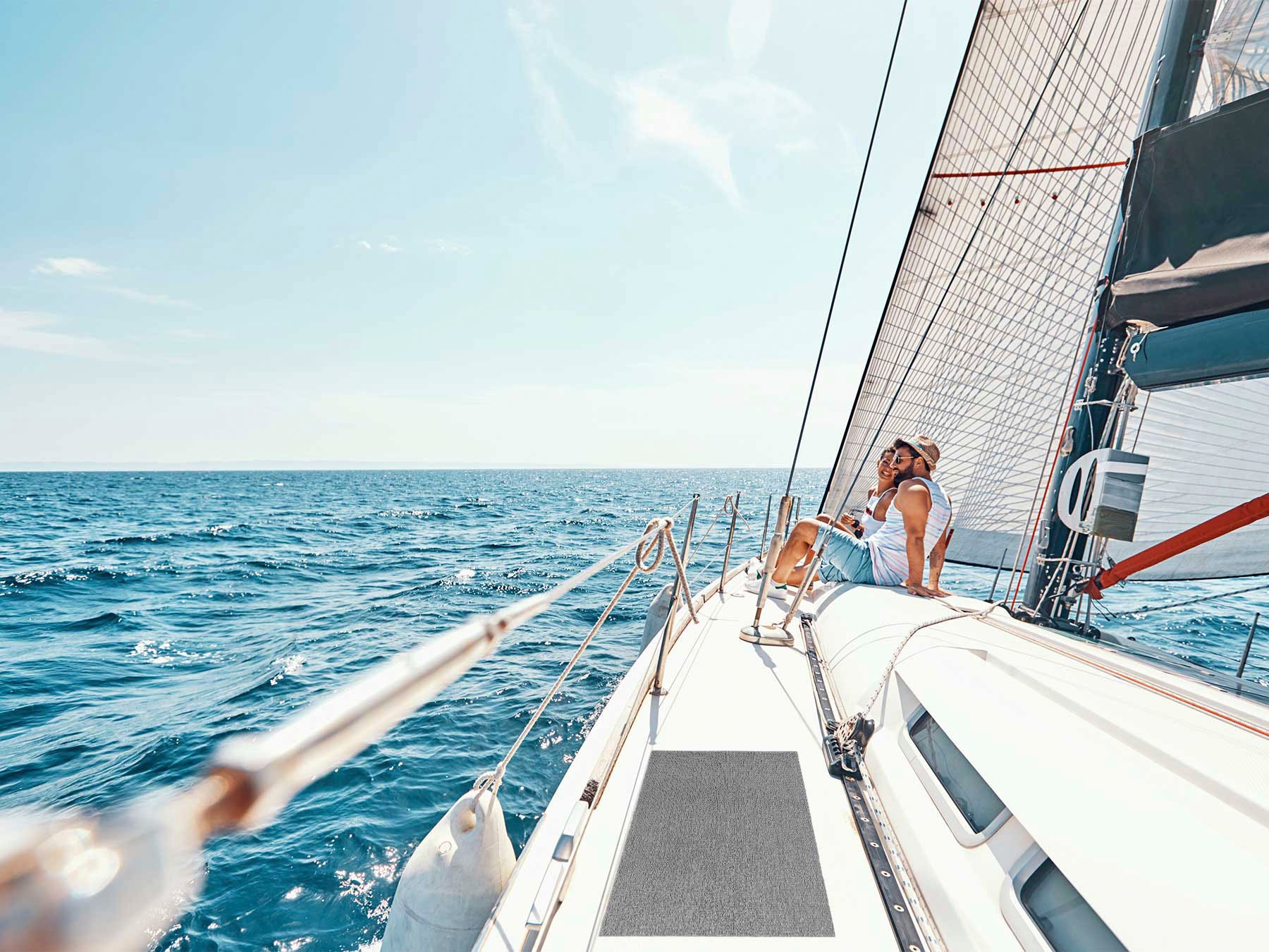 Primaflor-Ideen in Textil Fußmatte »INFINITY«, rechteckig, 7 mm Höhe, In- und Outdoor geeignet, waschbar, auch ideal als Badteppich oder für das Boot oder den Pool