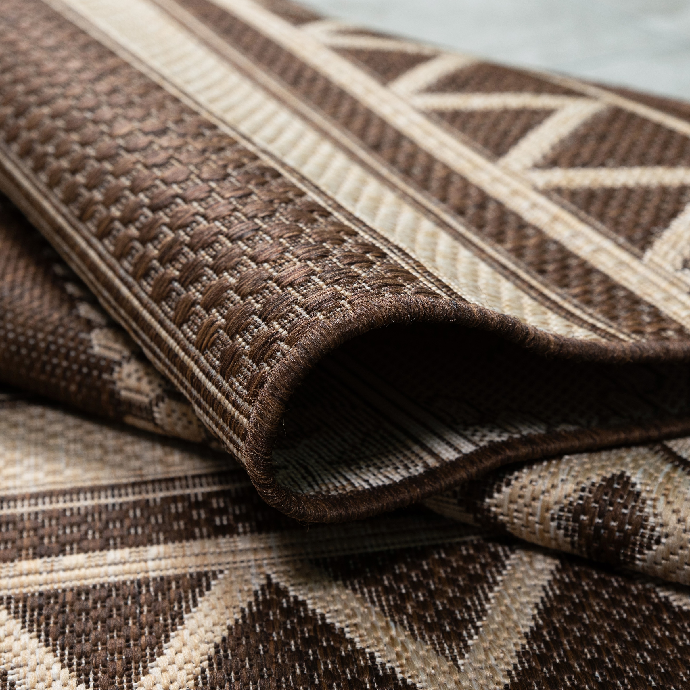 my home Teppich »Toronto auch als Läufer erhältlich«, rechteckig, 3 mm Höhe, In- und Outdoor geeignet, Sisal-Optik, Wetterfest & UV-beständig, Boho