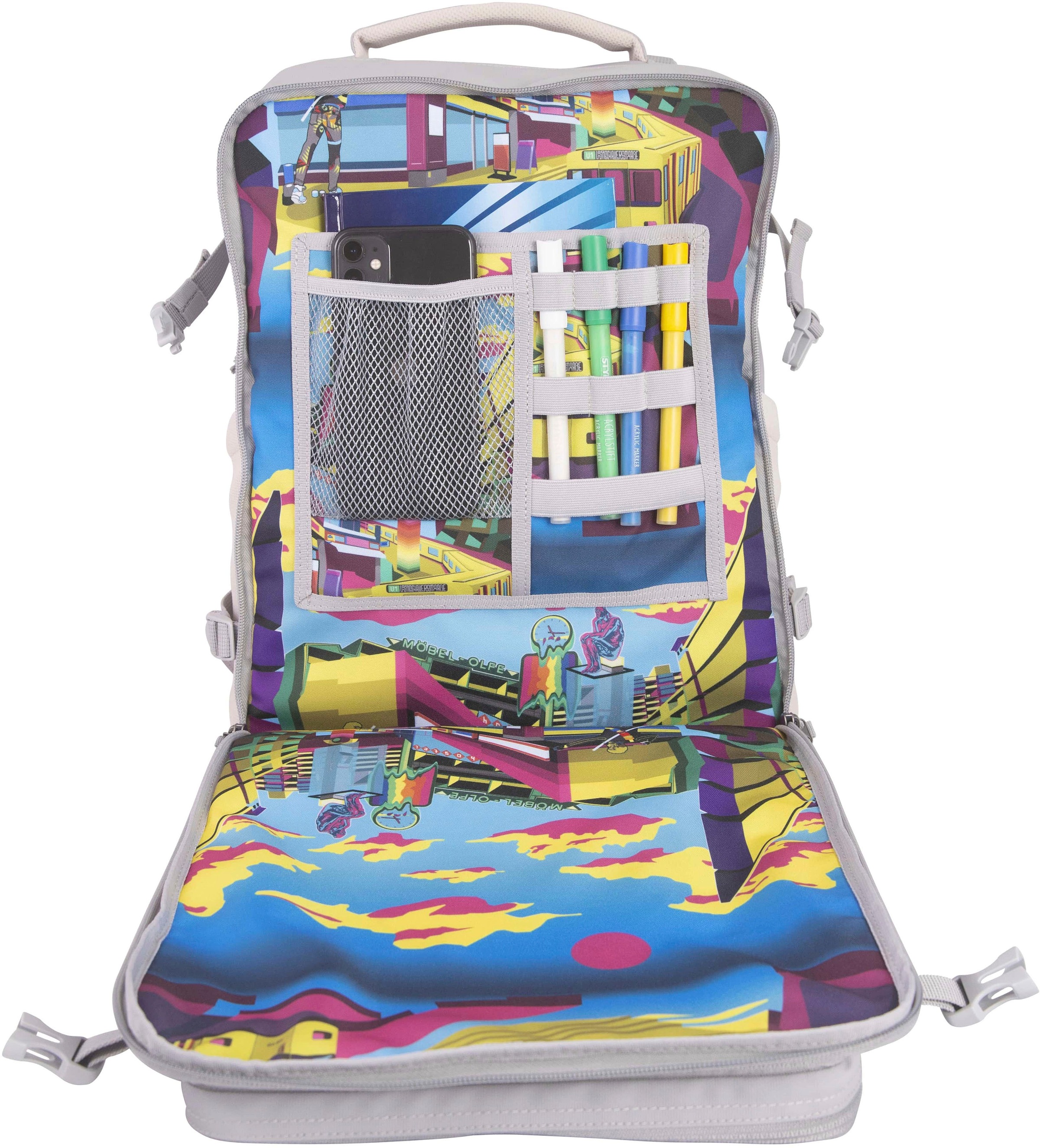 KATTBJØRN Schulrucksack »Classic, Urban Jungle«, mit Laptopfach; alle Innen- und Außenstoffe aus recyceltem PET