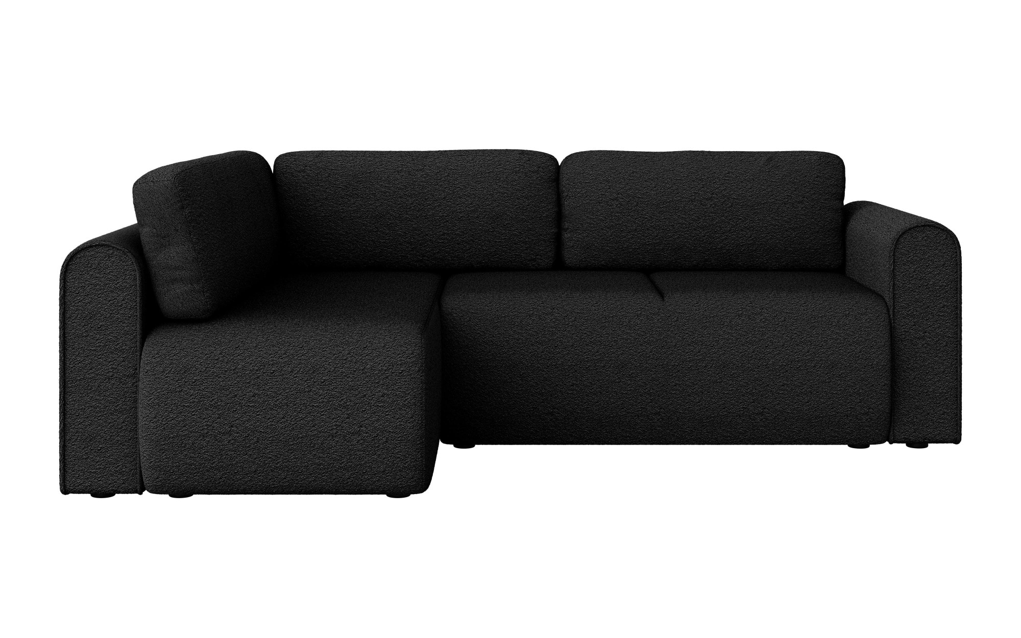 INOSIGN Ecksofa »Ecksofa Zacharia wahlweise mit Bettfunktion, BxTxH 250x166x86 cm«, L-Form mit Wellenunterfederung, Recamiere beidseitig montierbar