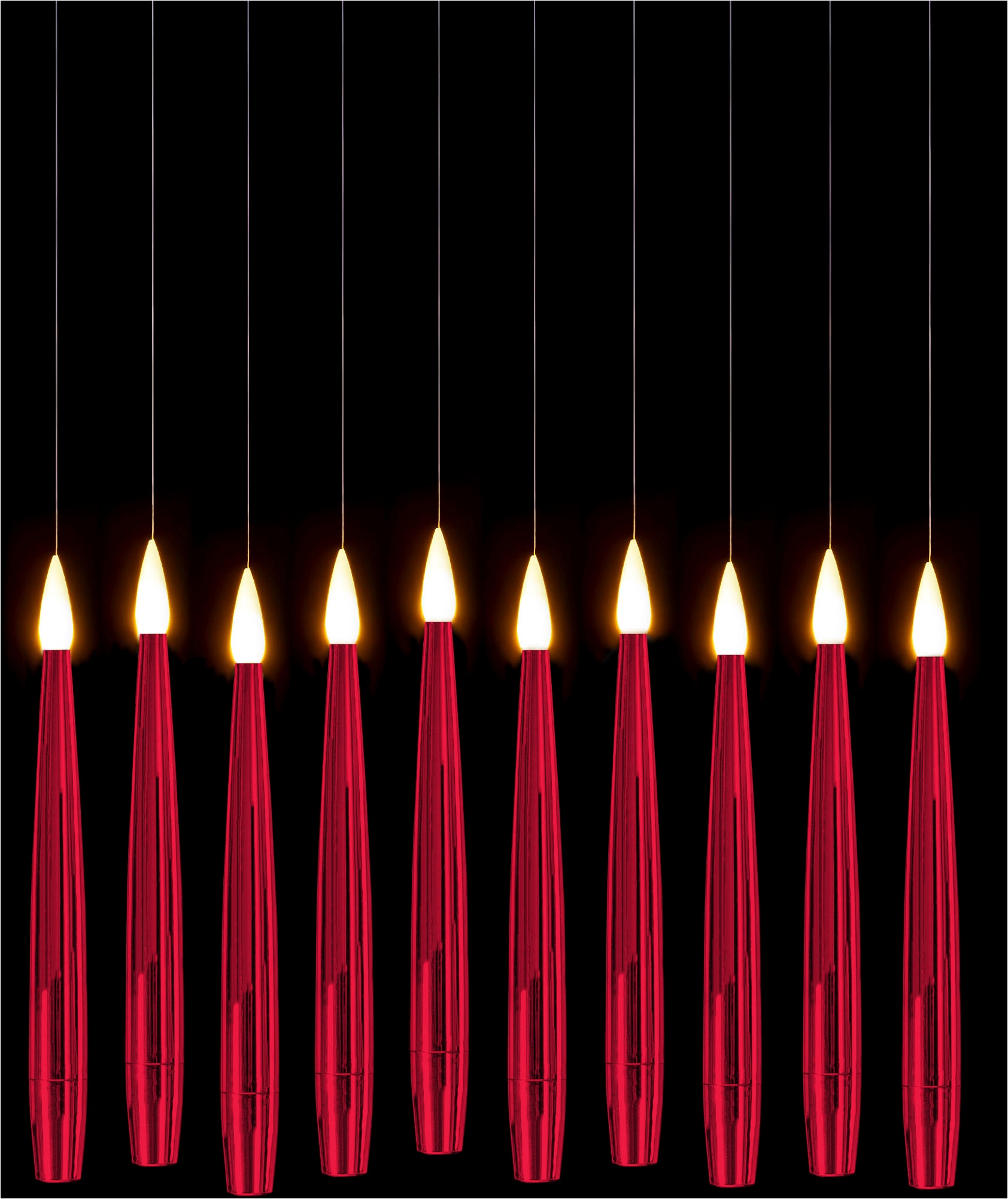 my home LED Dekolicht »10 Schwebende LED Tafelkerze mit Zauberstab Noaro« LED-Modul 11 Stk. Warmweiß mit Zauberstab als Fernbedienung