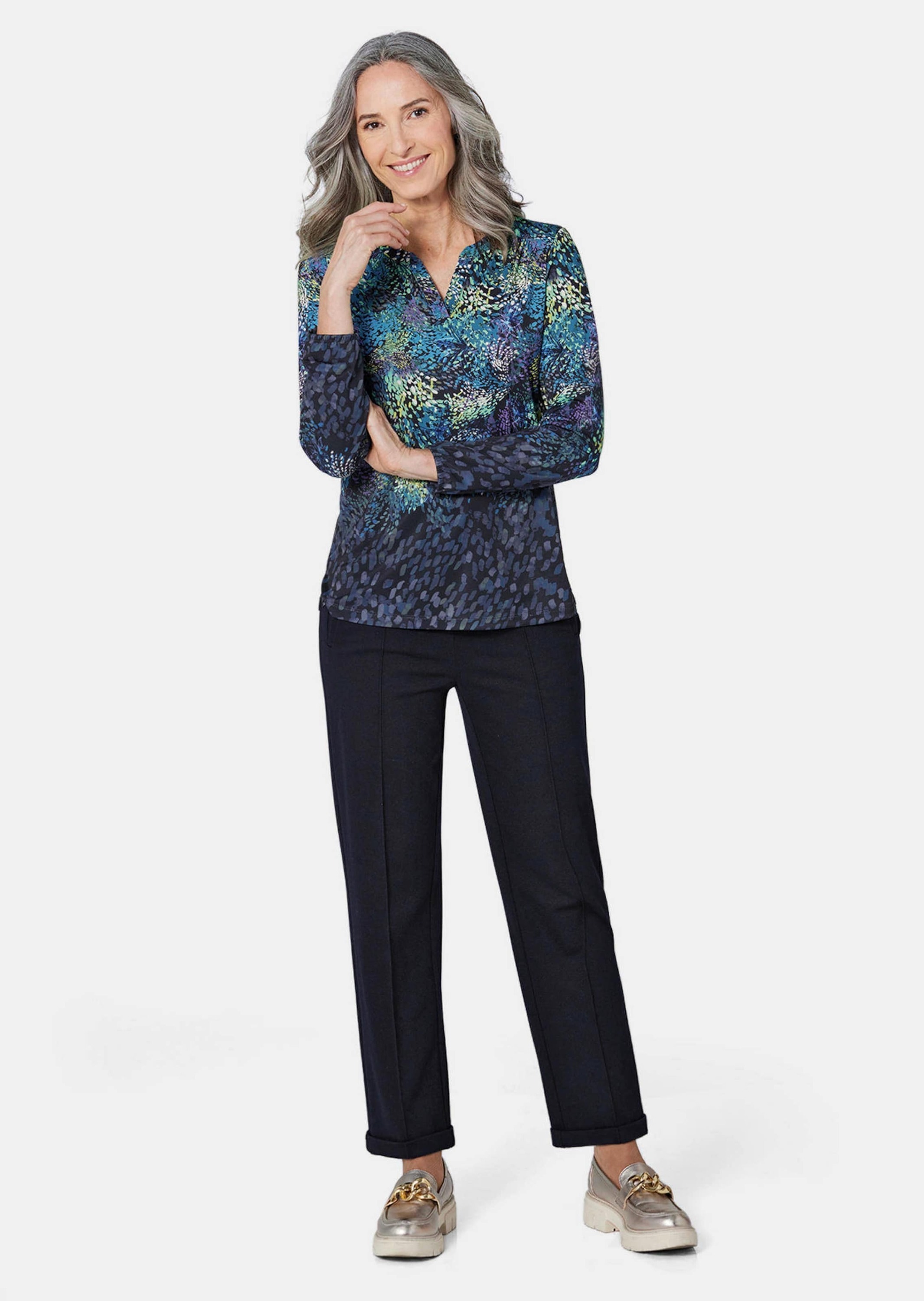 GOLDNER Tunika »Tunikabluse mit Druck«