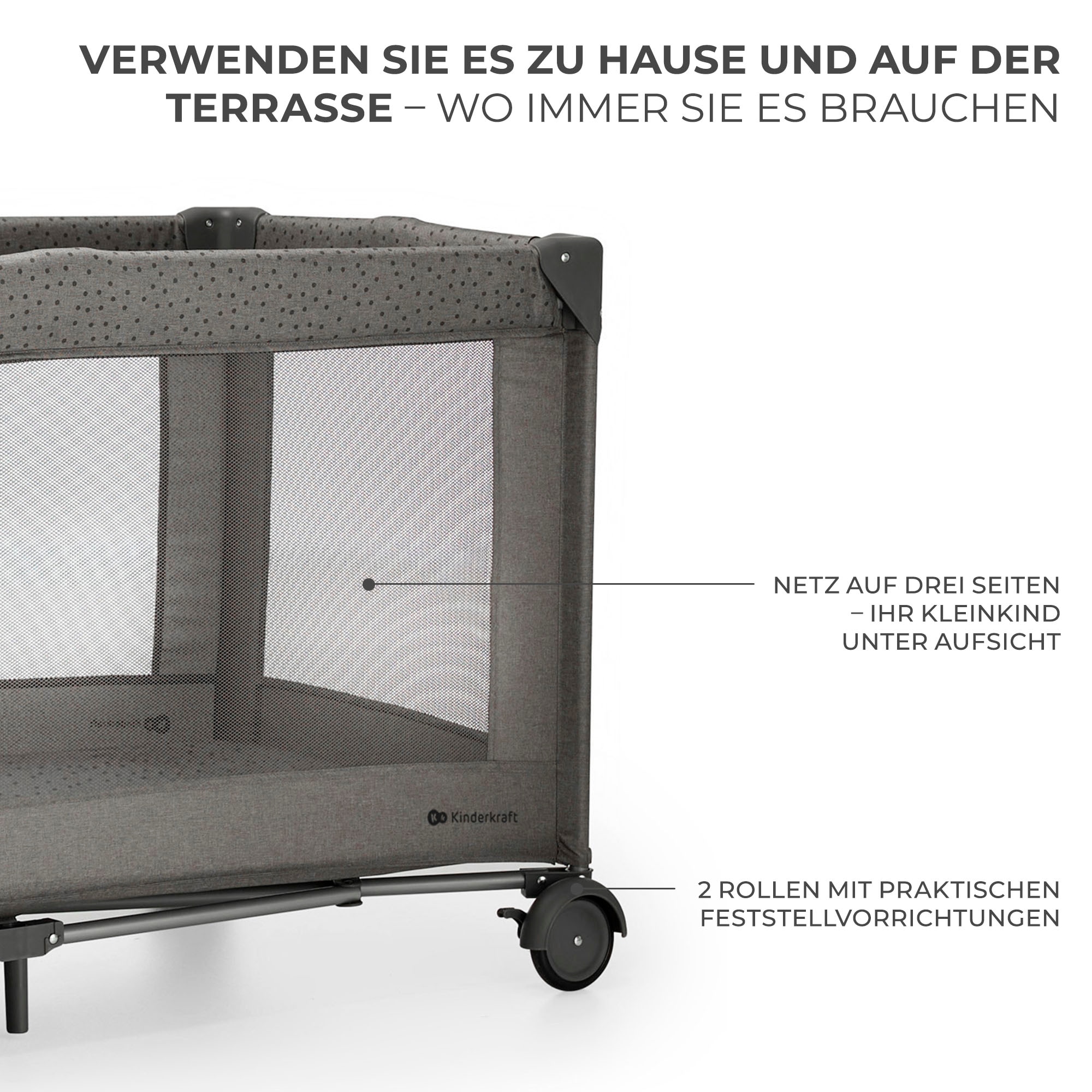 Kinderkraft Baby-Reisebett »JOY 2 mit Zubehör«