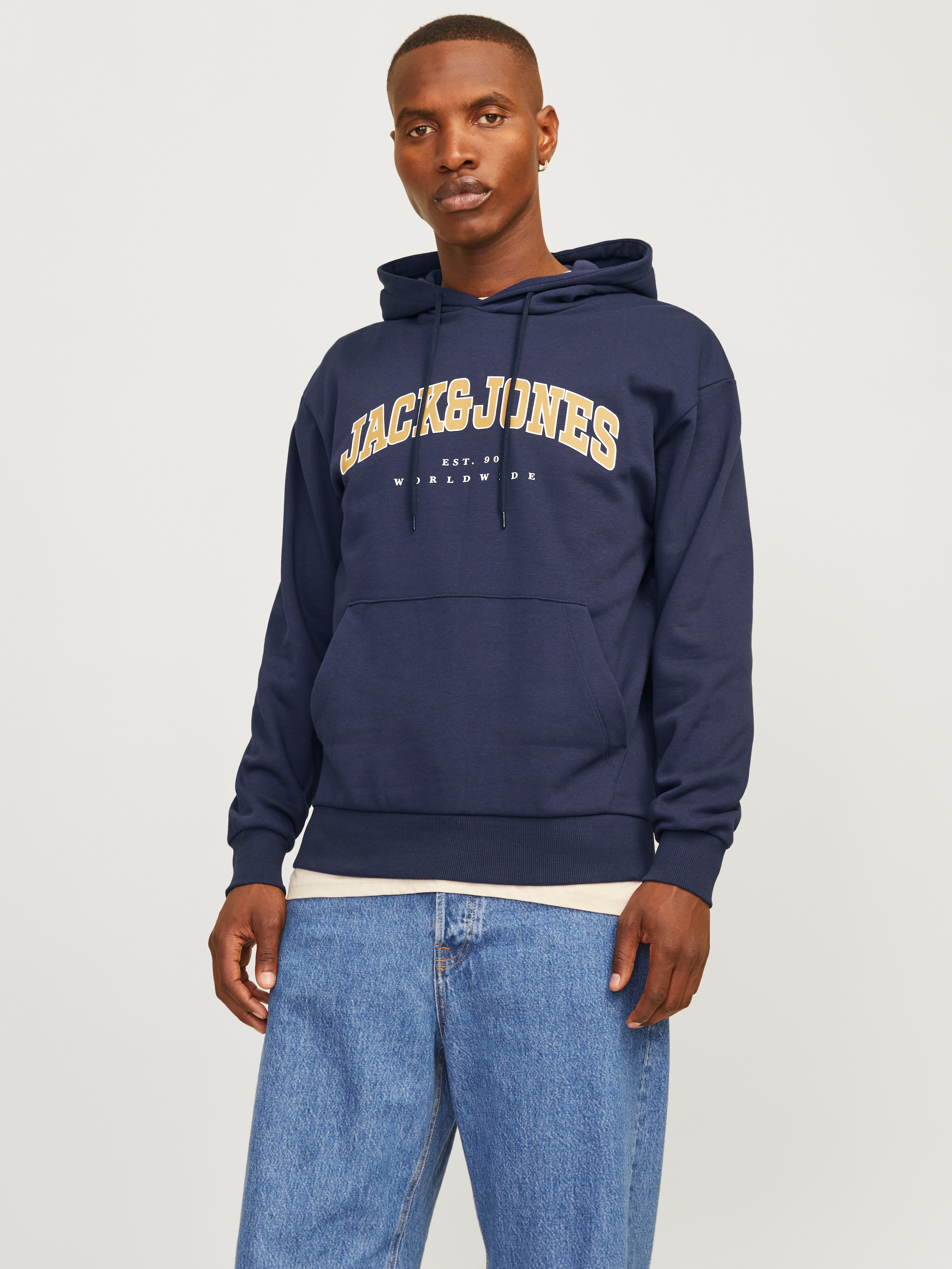 Kapuzensweatshirt »JJECALEB VARSITY SWEAT HOOD NOOS«