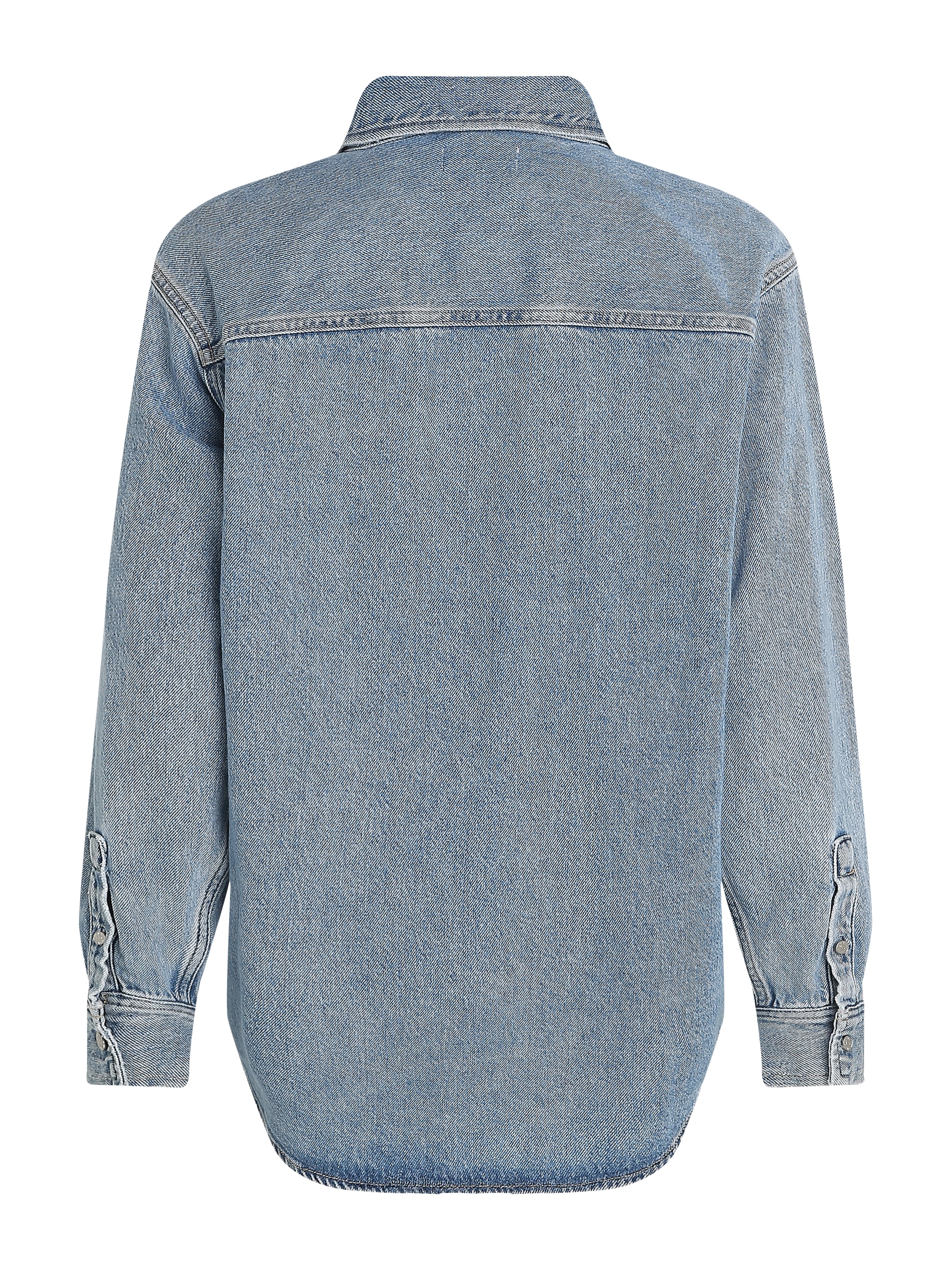 Calvin Klein Jeans Jeansbluse »DAD DENIM SHIRT«, in hellblauer Waschung