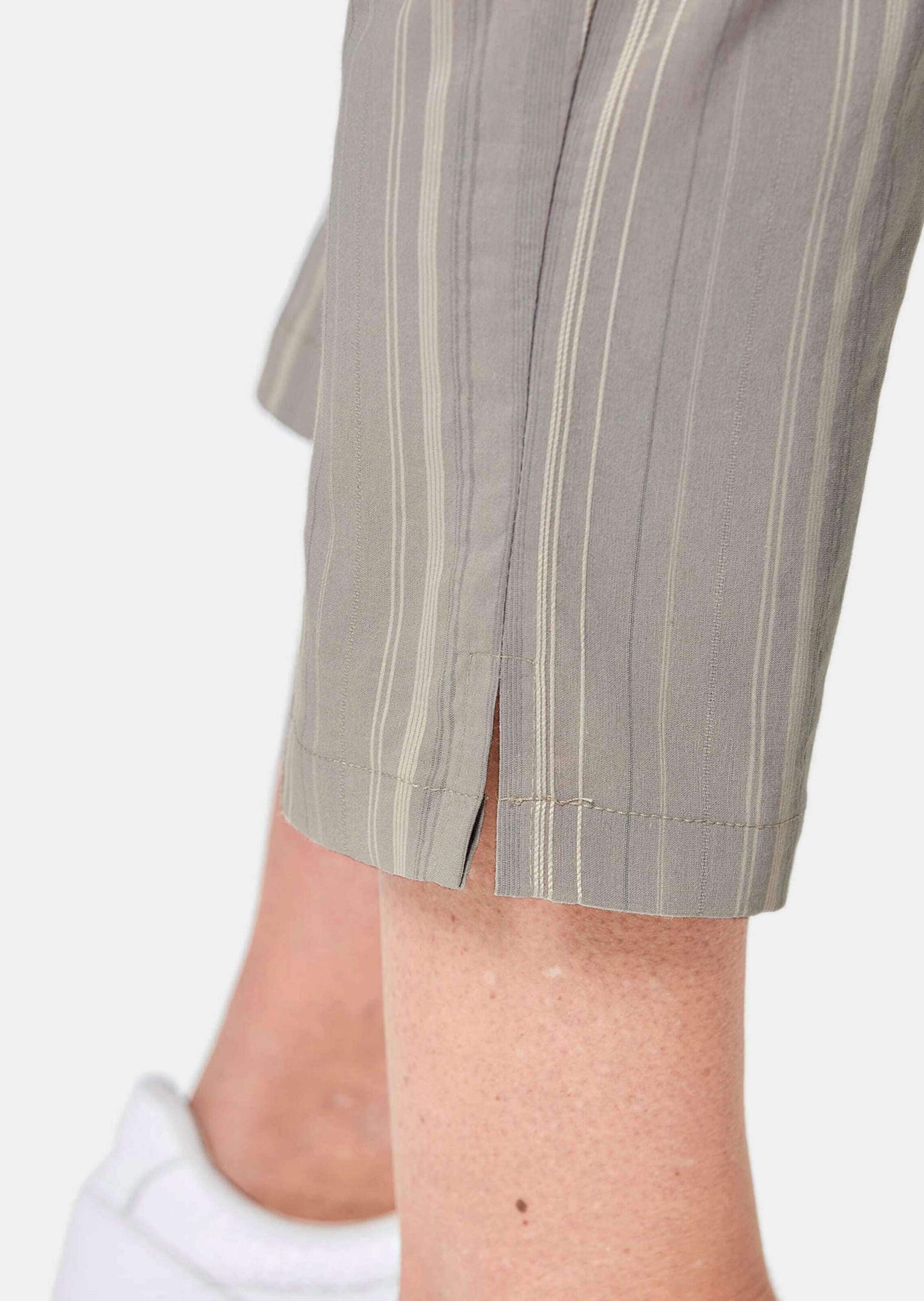 GOLDNER Caprihose »Verkürzte Struktur-Hose Verkürzte Strukturhose in elastischer Ware«