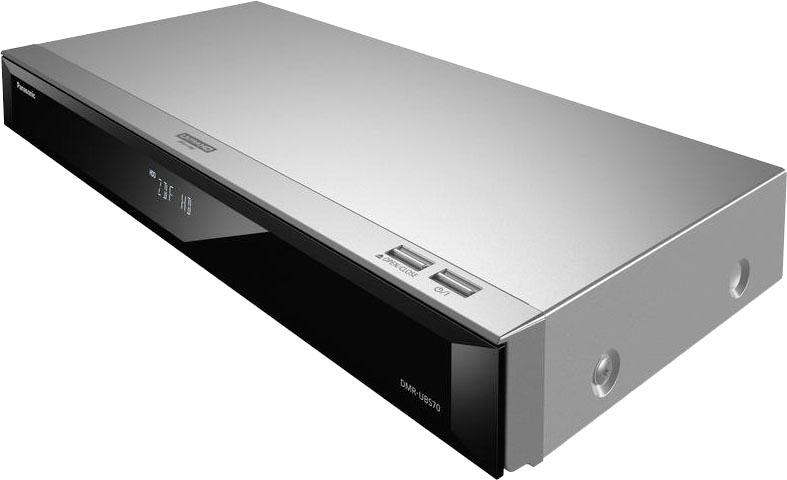 HD, für DVB-S, Upscaling, ➥ »DMR-UBS70« Festplatte, 4K Ultra Garantie 3 LAN Jahre Blu-ray-Rekorder (4k UNIVERSAL 500 Panasonic Satellitenempfang) XXL | WLAN GB (Ethernet),