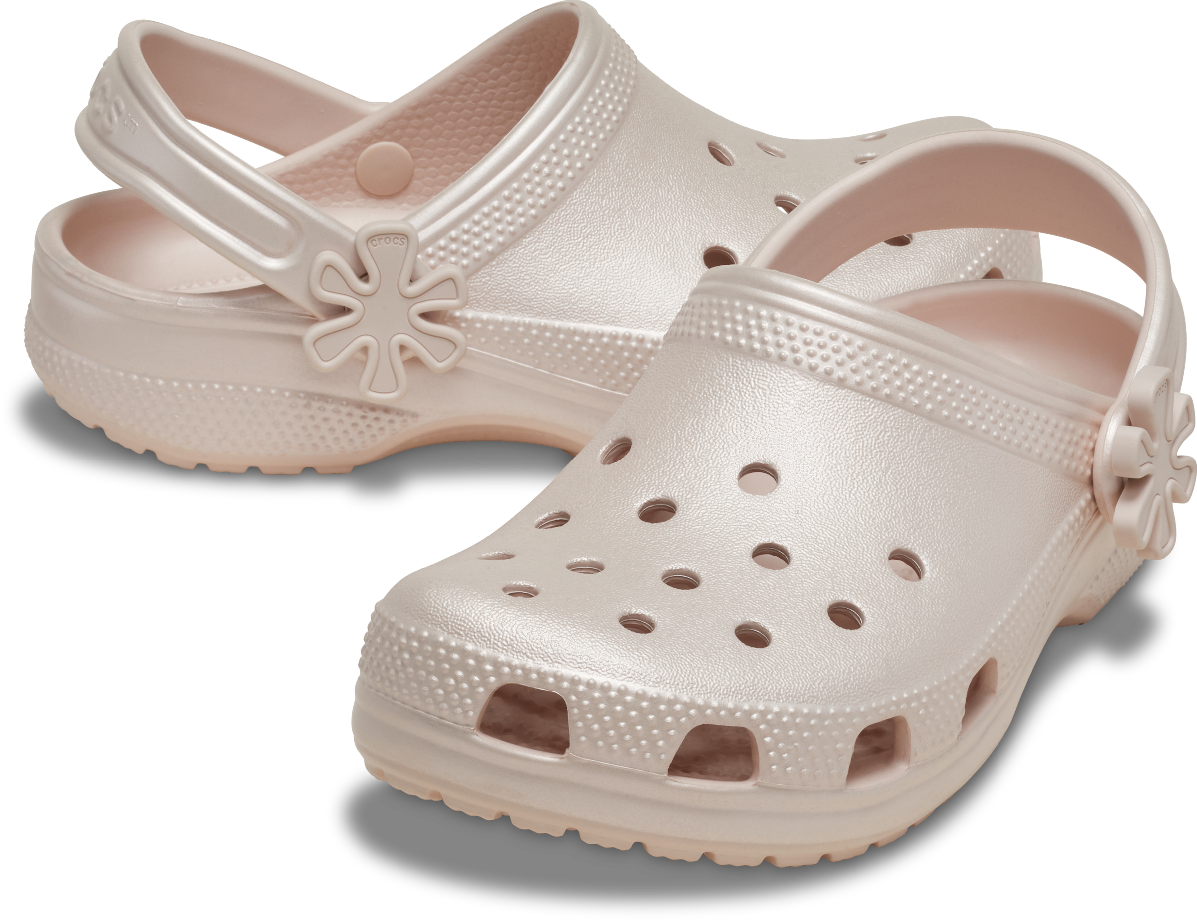 Crocs Clog »Classic Pearl Shine Clog«  Sommerschuh, Strandschuh, Sandale, Hausschuh in glänzender Optik
