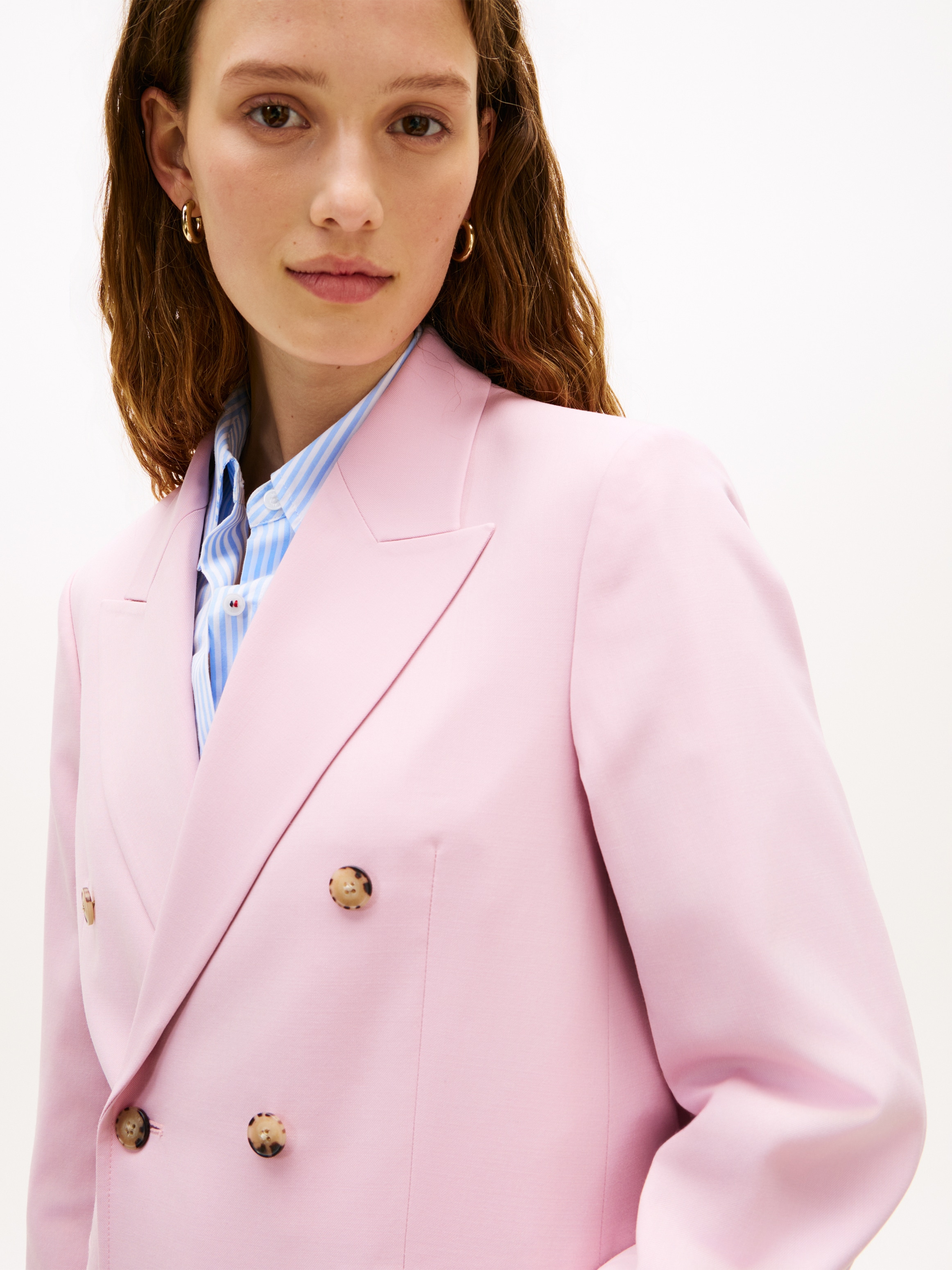 Tommy Hilfiger Kurzblazer »TIMELESS WOOL DB BLAZER« mit doppelreihiger Knopfleiste