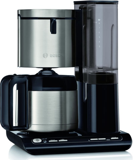 Thermokanne l Styline«, mit Jahren Filterkaffeemaschine 1x4, mit Kaffeekanne, BOSCH Garantie 1,1 XXL 3 Papierfilter, »TKA8A683