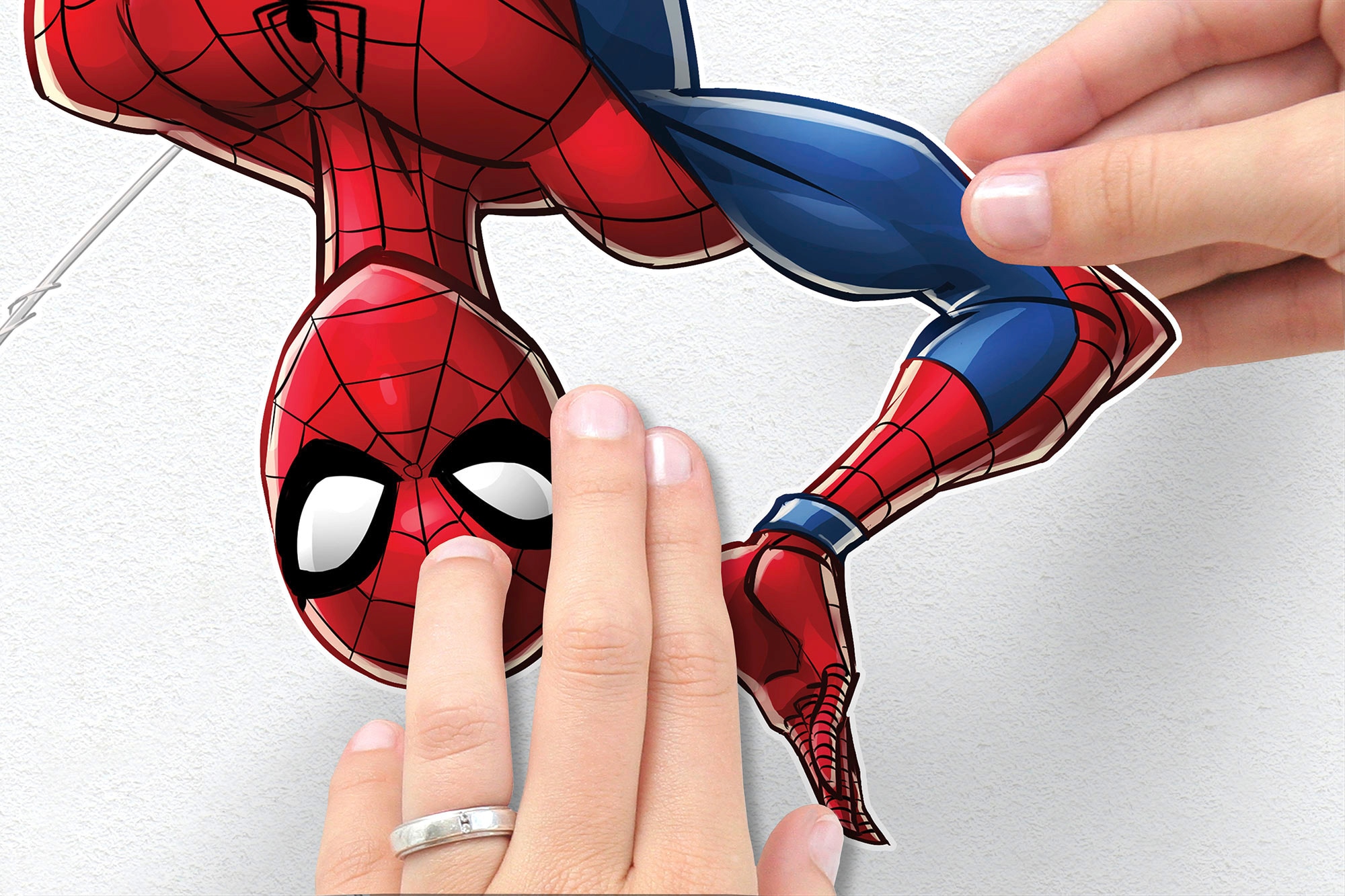 Komar Wandtattoo »Spider-Man Web Head«, (8 St.), 100x70 cm (Breite x Höhe), selbstklebendes  Wandtattoo online kaufen | mit 3 Jahren XXL Garantie