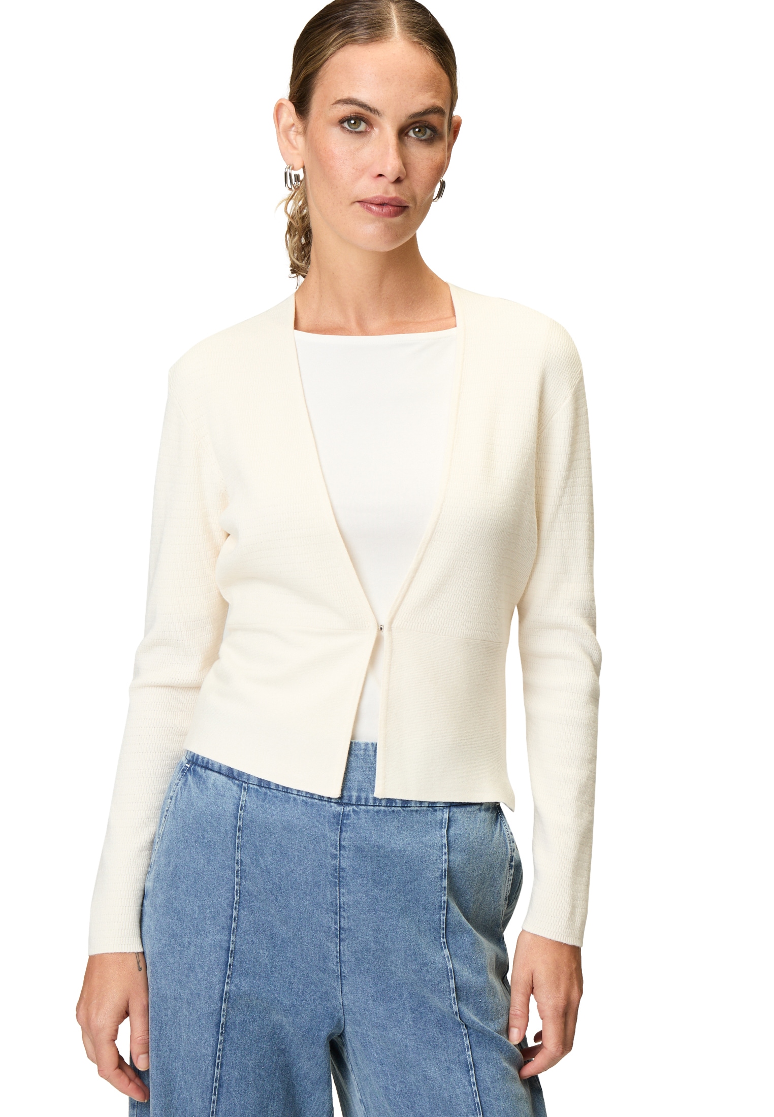 Zero Strickjacke »Strickjacke mit V-Ausschnitt«