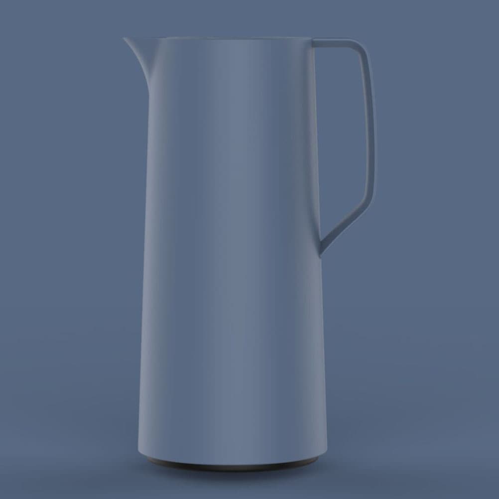 Emsa Isolierkanne »Motiva in modernem Design, 100% auslaufsicher, Made in Germany« 1 l doppelwandiger Glasisolierkolben, bis zu 12h warm/24h kalt,  Quick-Press-Deckel, Einhandbedienung, ergonomischer Schraubdeckel