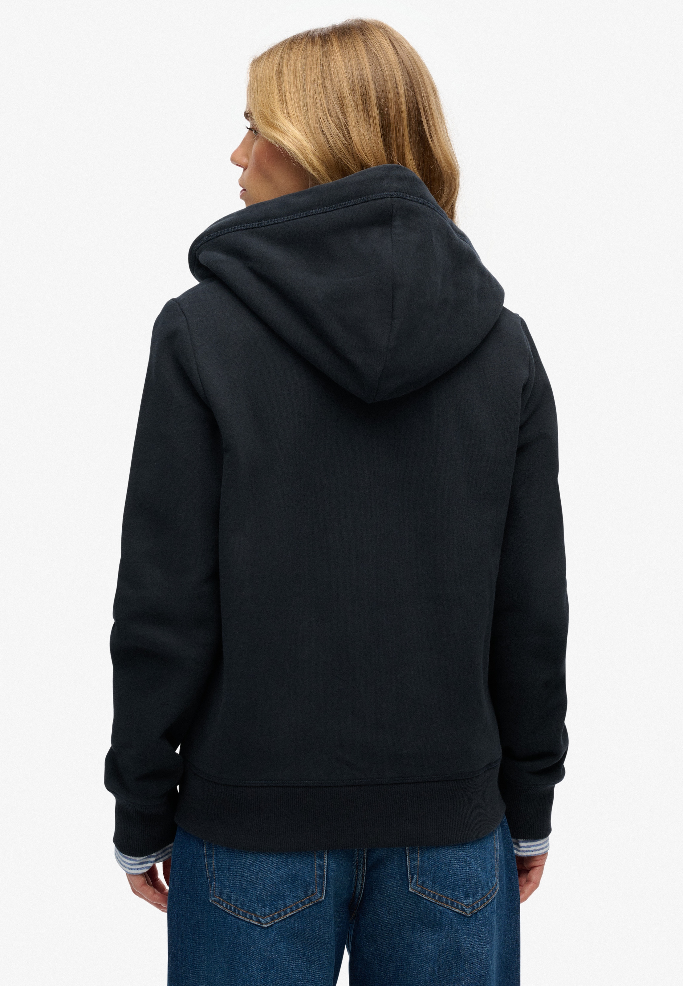 Superdry Kapuzensweatjacke »Essential Logo Ziphood Hb« Mit Logostickerei