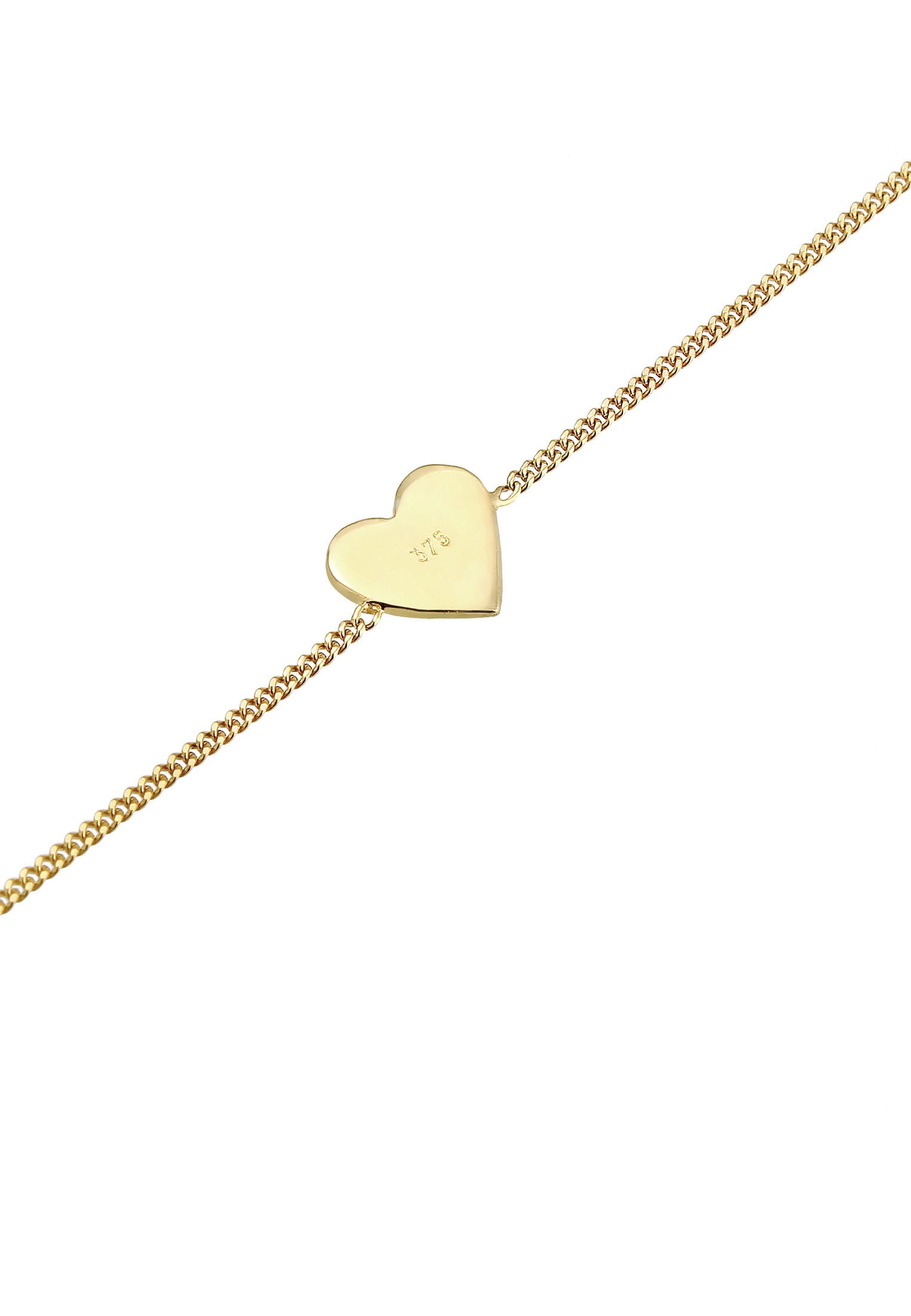 Elli Premium Armkette »Armband Herz Liebe 375 Gelbgold«