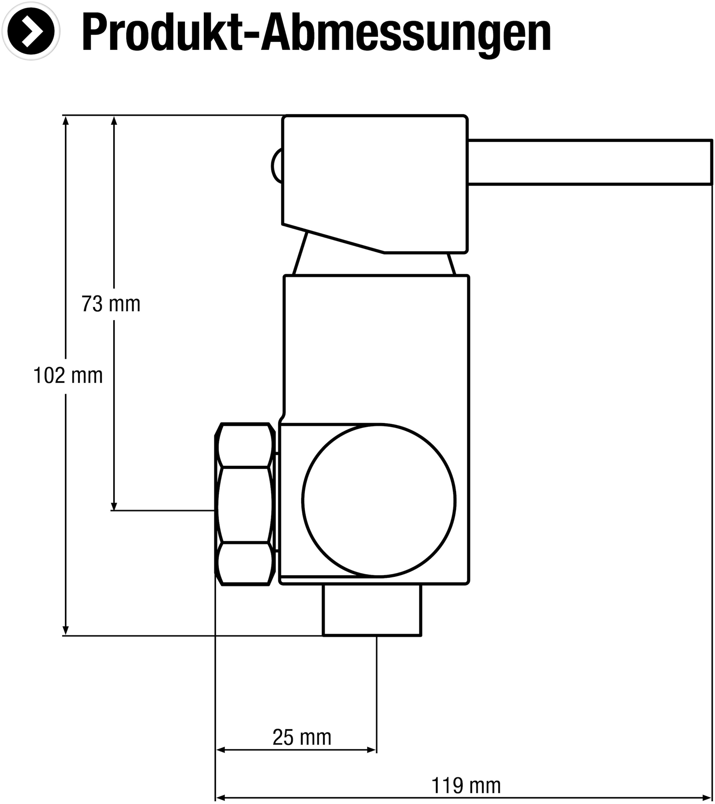 CORNAT Duscharmatur »"Cazin" Hochwertiger Messingkörper - verchromt - 1/2 Zoll Brauseabgang« Einhebelmischer zur Aufputzmontage / Brausebatterie / Duscharmatur